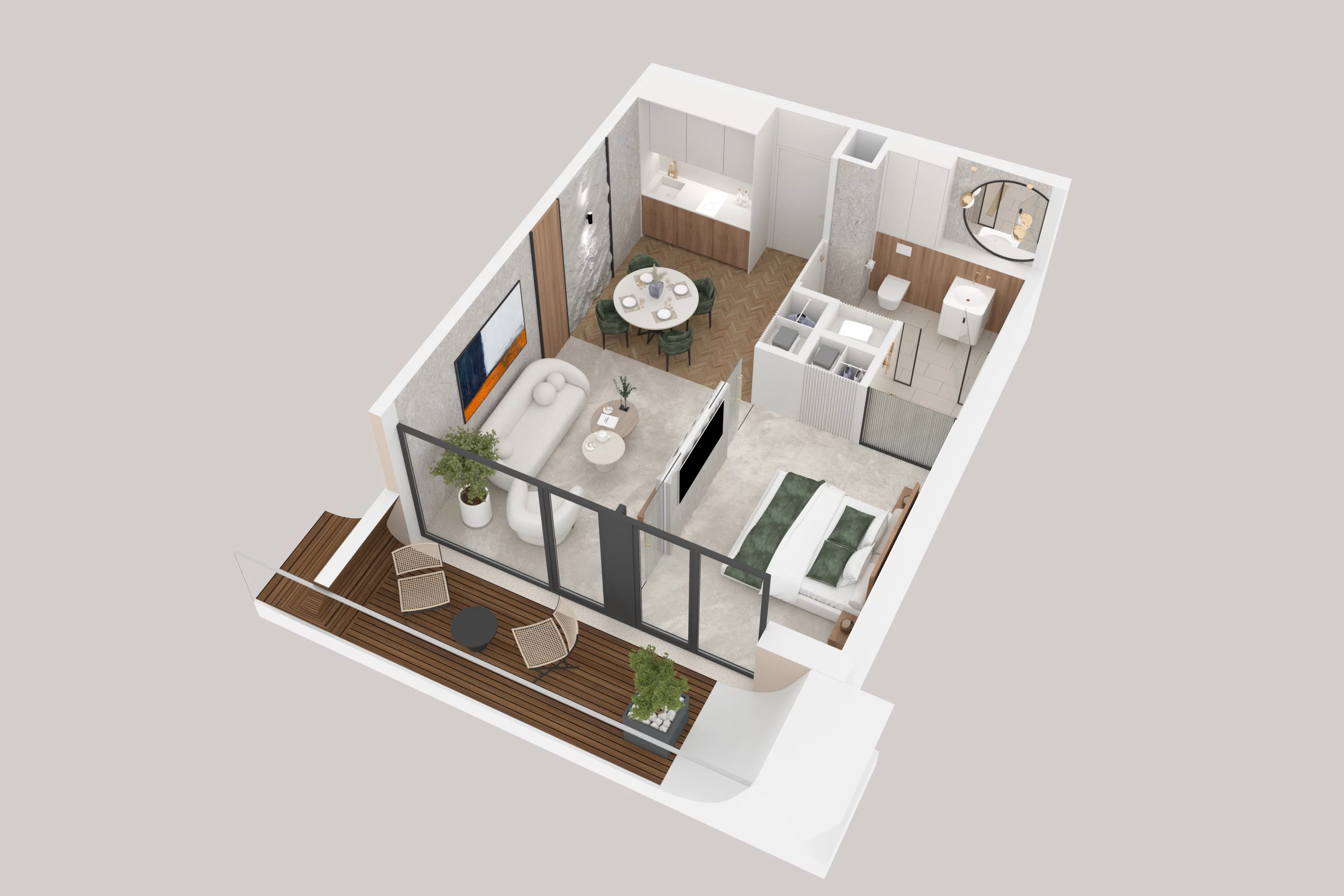 2 pokoje, apartament 39,23 m², piętro 2, oferta nr 217, Aston Vue, Sianożęty, ul. Plażowa 12/Ustronie Morskie