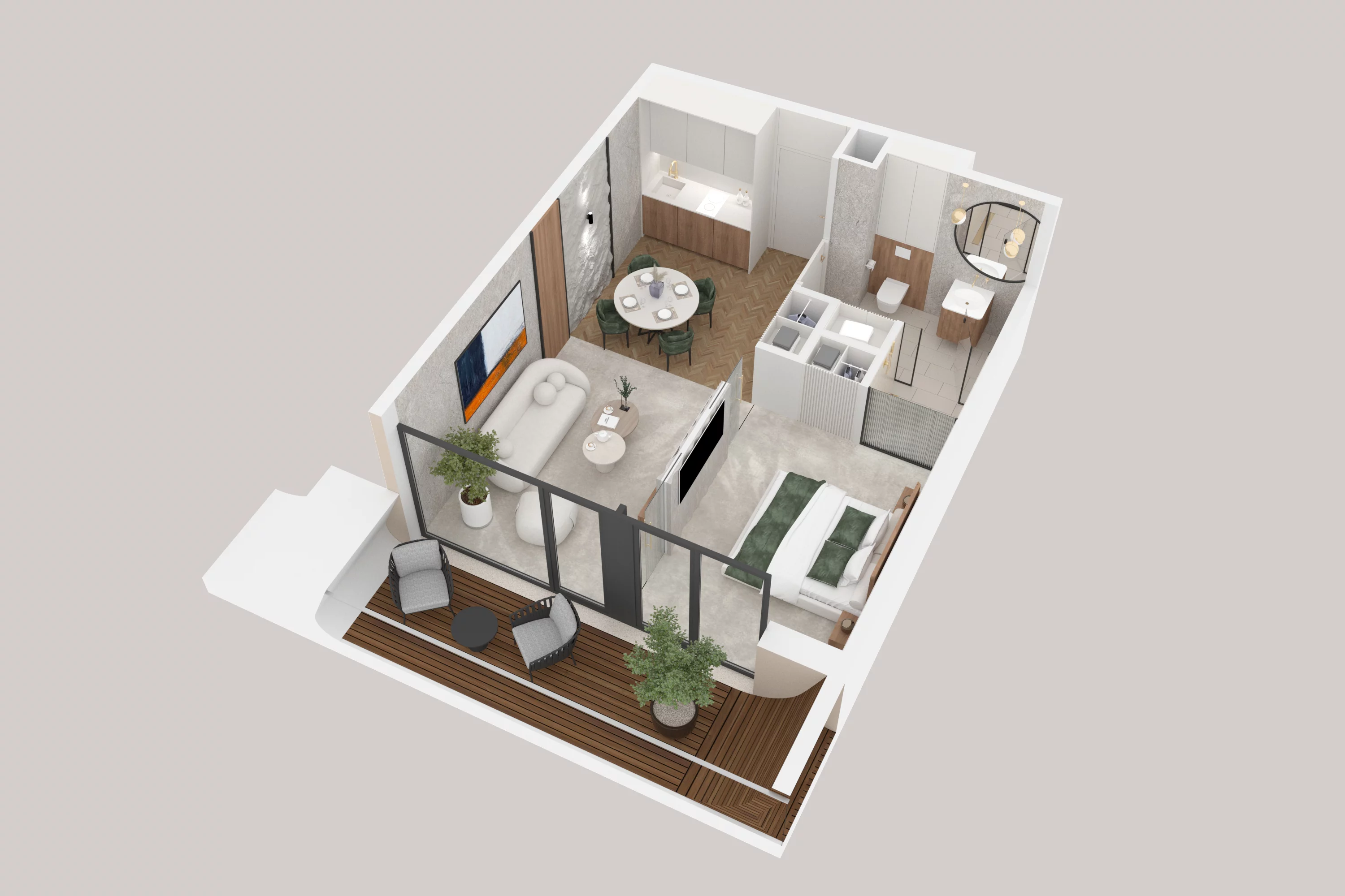 2 pokoje, apartament 38,71 m², piętro 2, oferta nr 219, Aston Vue, Sianożęty, ul. Plażowa 12/Ustronie Morskie
