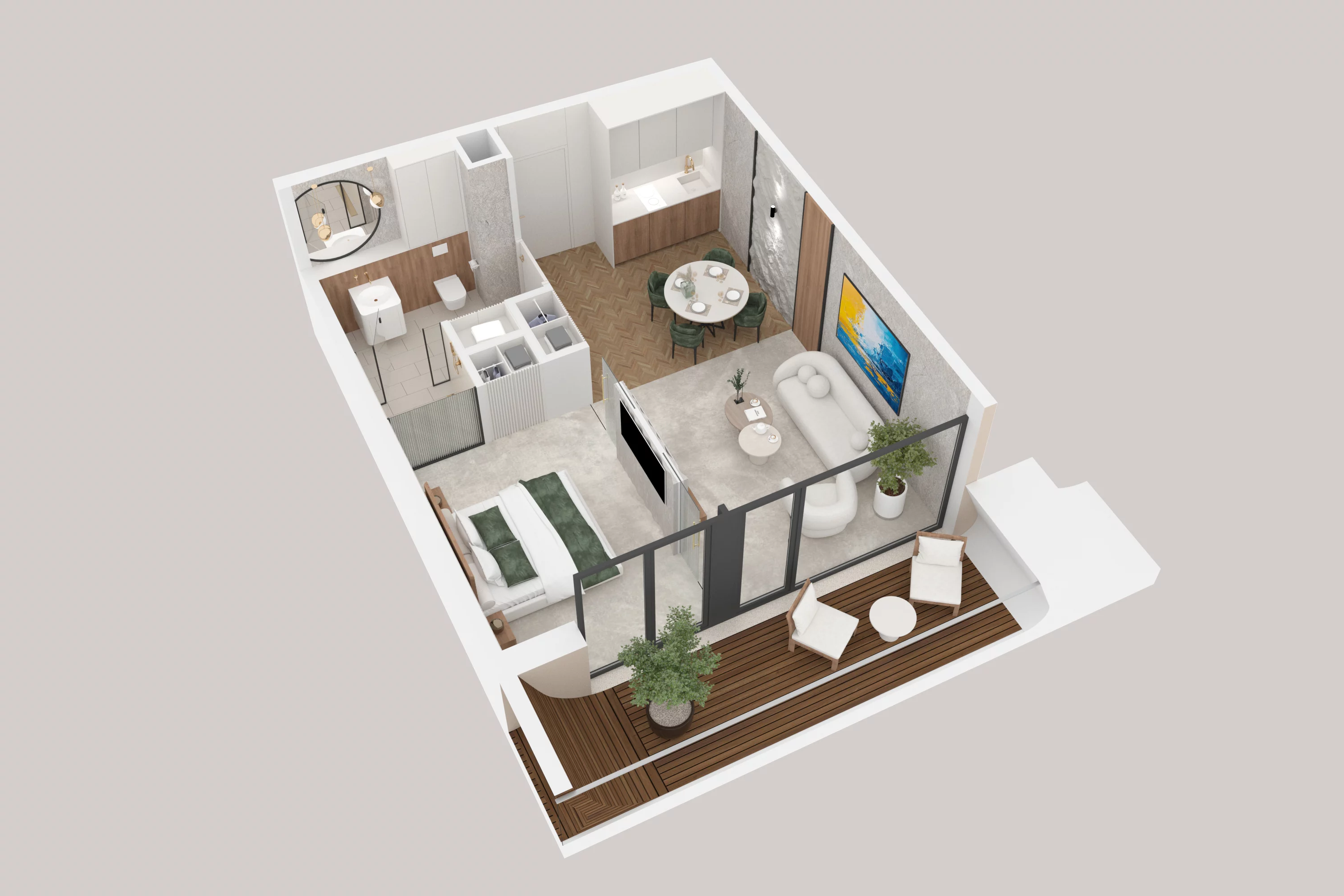 2 pokoje, apartament 41,27 m², piętro 2, oferta nr 224, Aston Vue, Sianożęty, ul. Plażowa 12/Ustronie Morskie