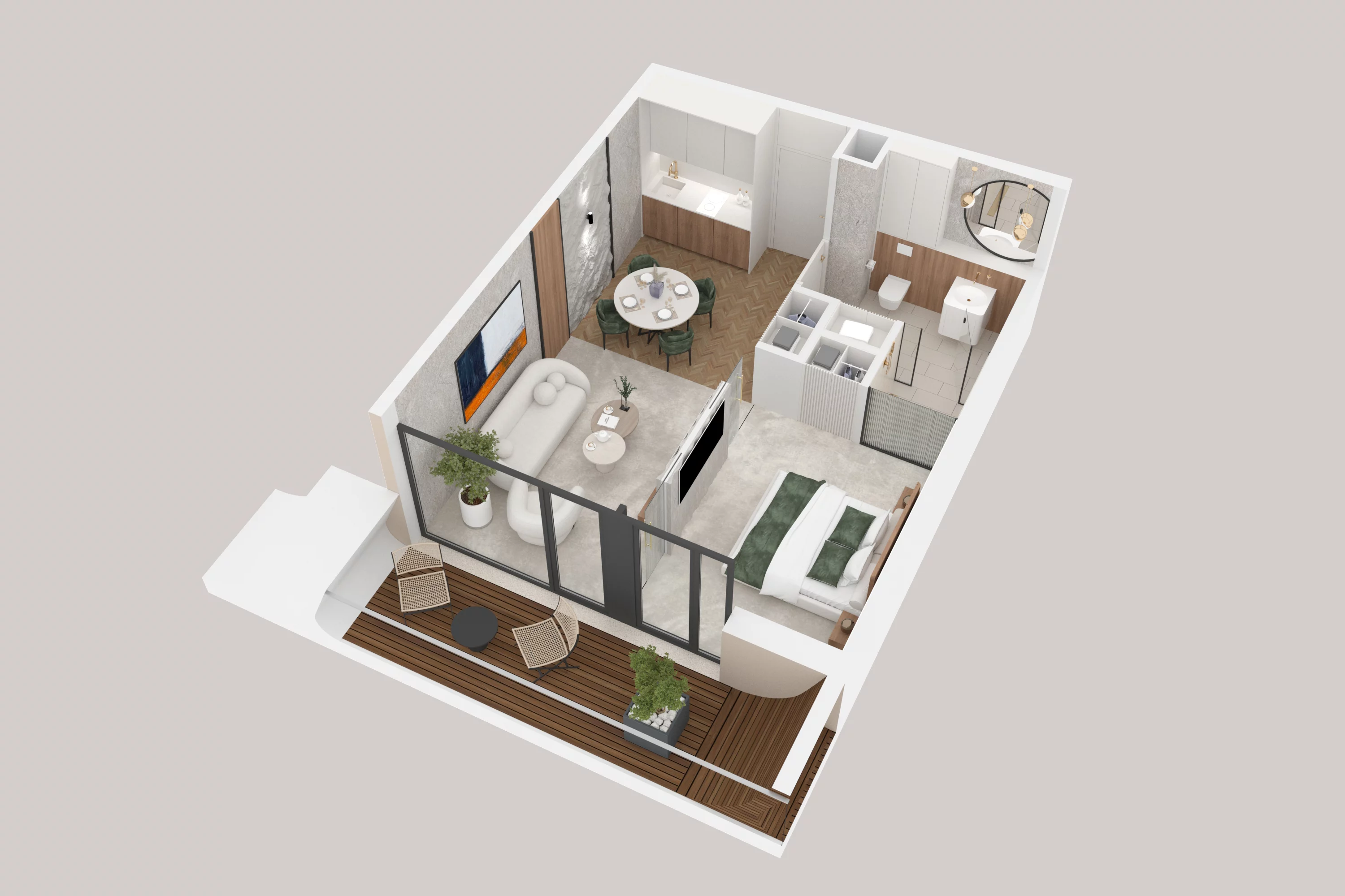 2 pokoje, apartament 39,18 m², piętro 3, oferta nr 305, Aston Vue, Sianożęty, ul. Plażowa 12/Ustronie Morskie