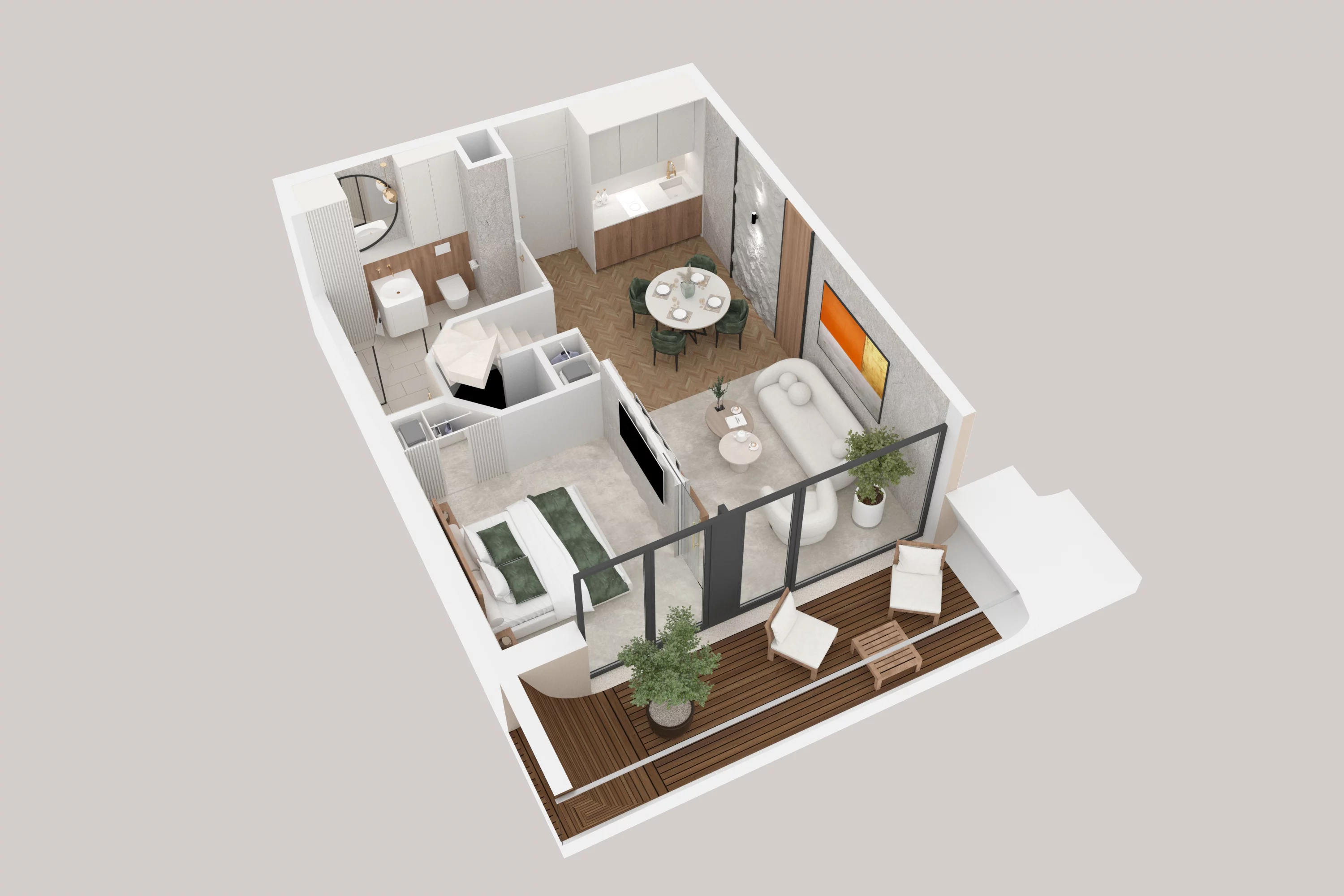 2 pokoje, apartament 62,68 m², piętro 4, oferta nr 408, Aston Vue, Sianożęty, ul. Plażowa 12/Ustronie Morskie