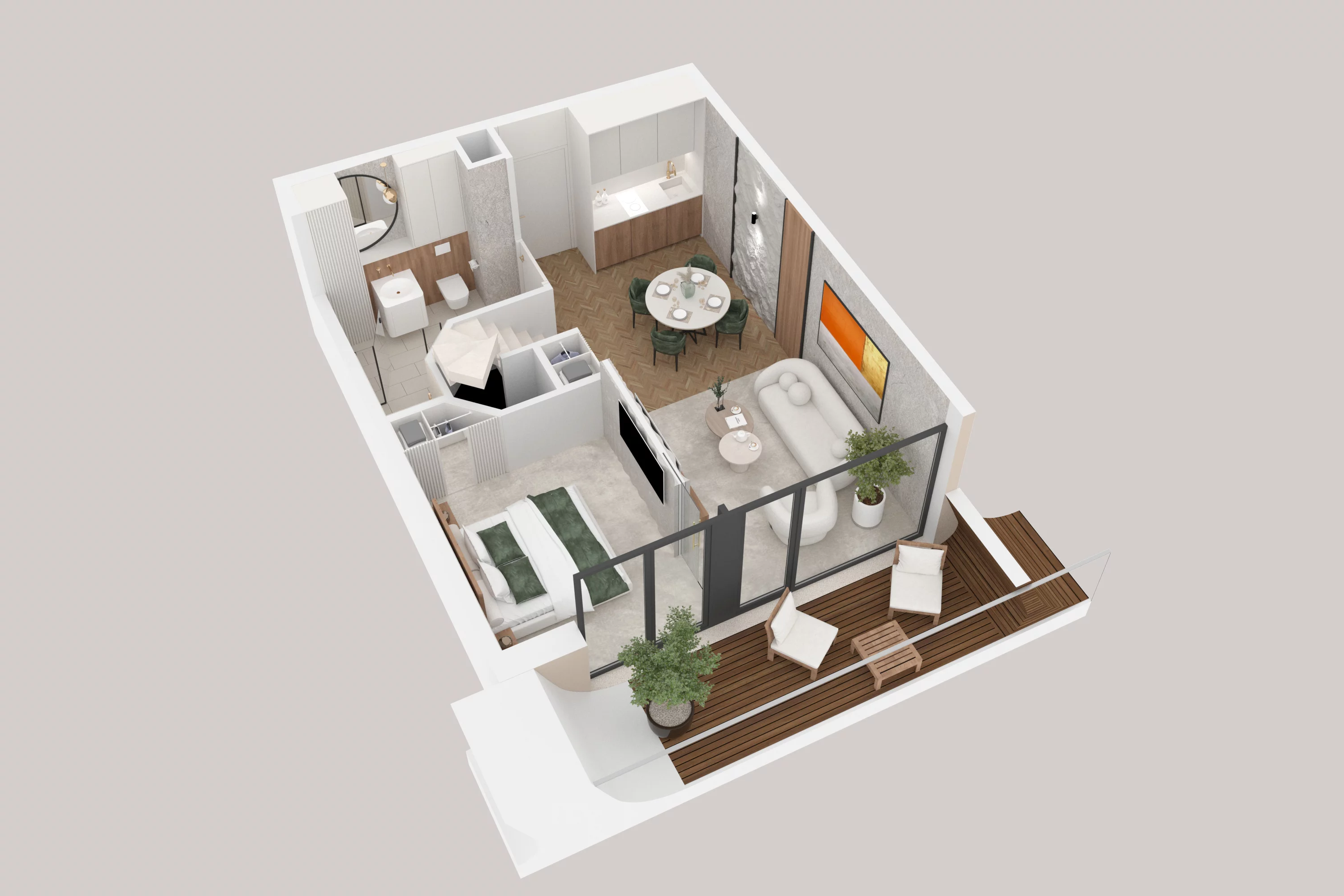 3 pokoje, apartament 68,14 m², piętro 4, oferta nr 414, Aston Vue, Sianożęty, ul. Plażowa 12/Ustronie Morskie