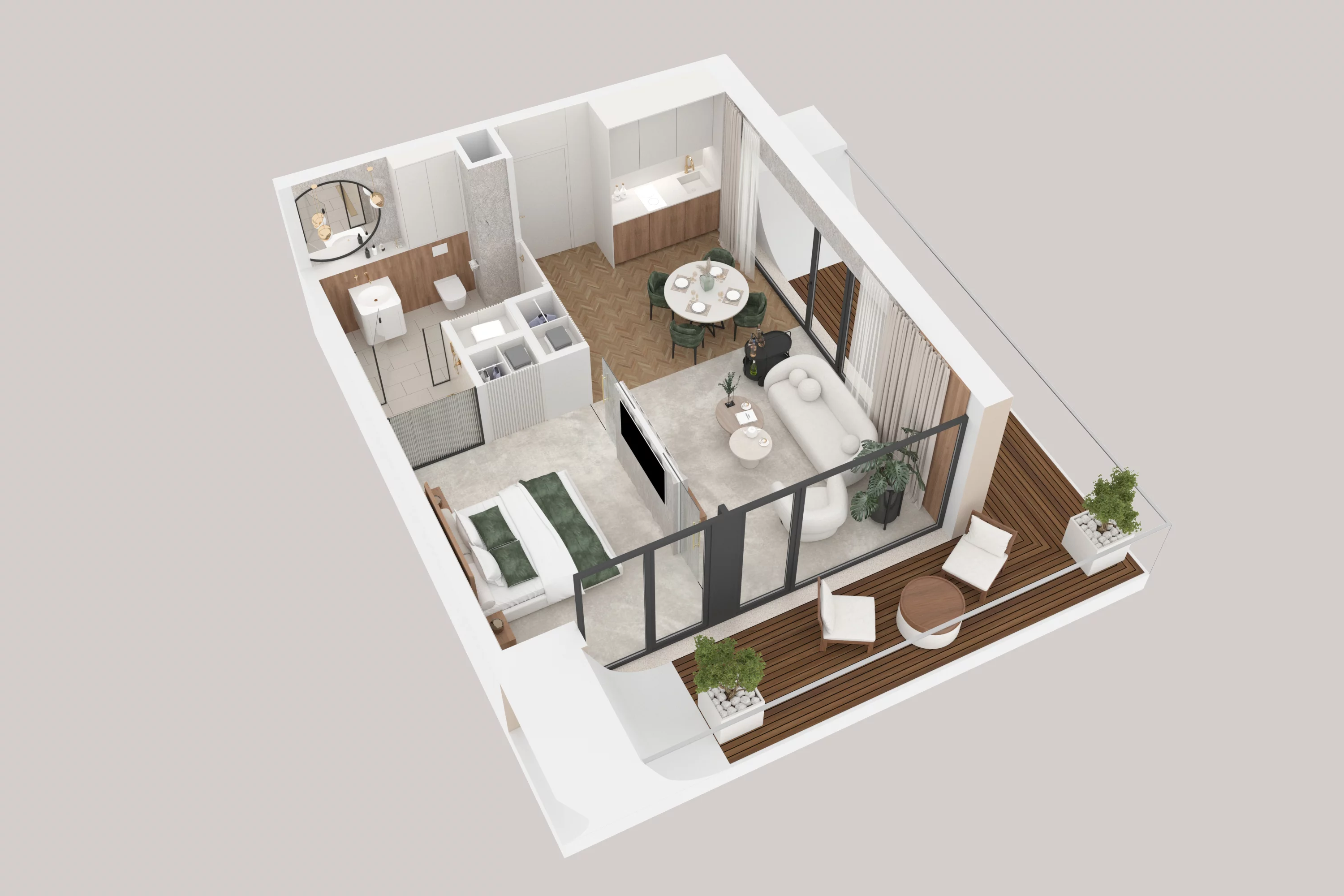 2 pokoje, apartament 41,86 m², piętro 4, oferta nr 426, Aston Vue, Sianożęty, ul. Plażowa 12/Ustronie Morskie