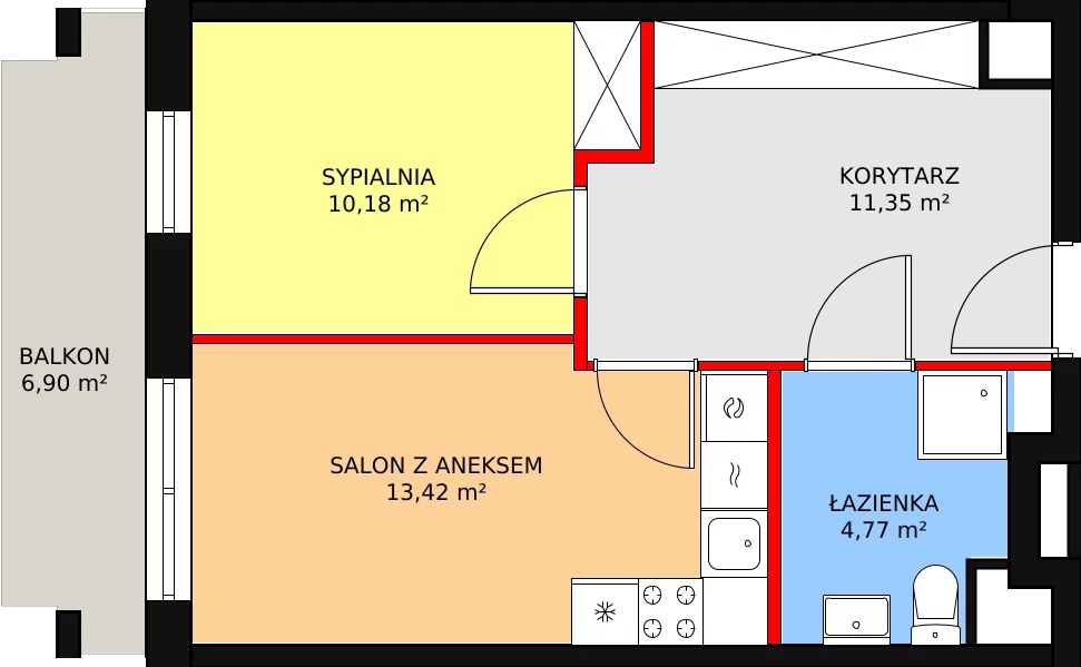 Mieszkanie 39,72 m², parter, oferta nr C/M33, Diamentowe Tarasy, Lublin, Wrotków, ul. Wolińskiego