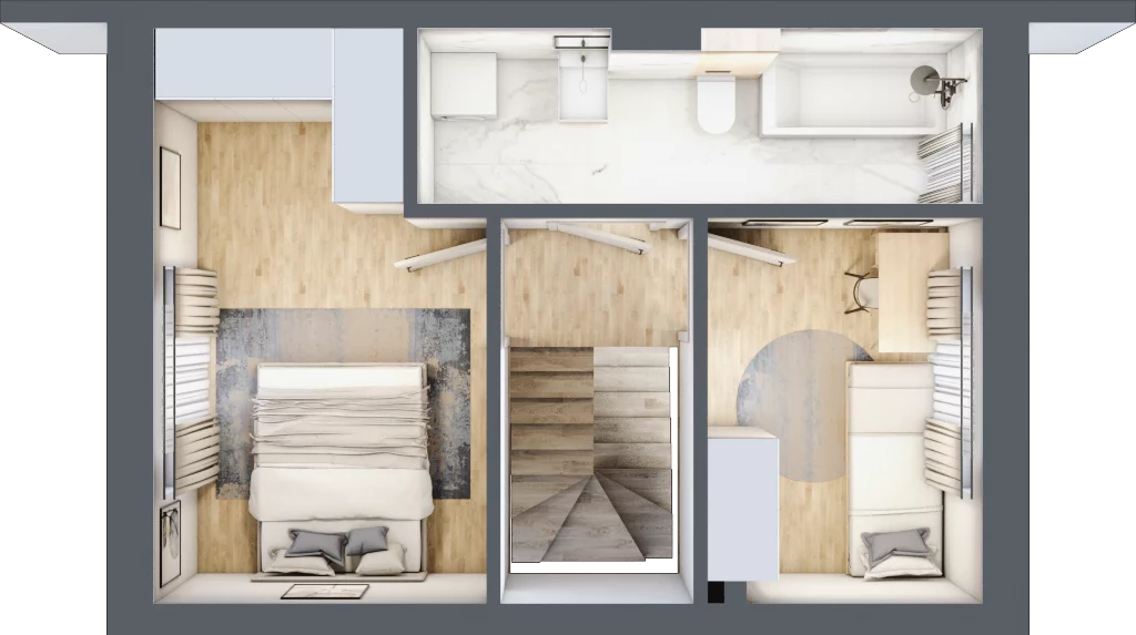 3 pokoje, mieszkanie 59,43 m², parter, oferta nr A.9, Zastawna, Łódź, Górna, ul. Zastawna