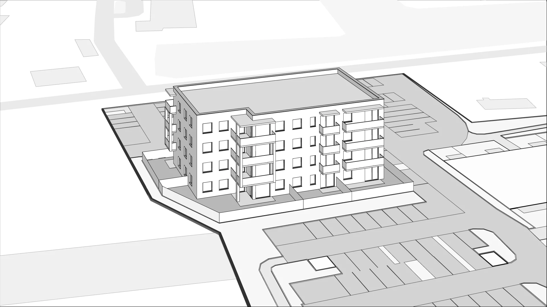 Wirtualna makieta 3D mieszkania 55.88 m², A25