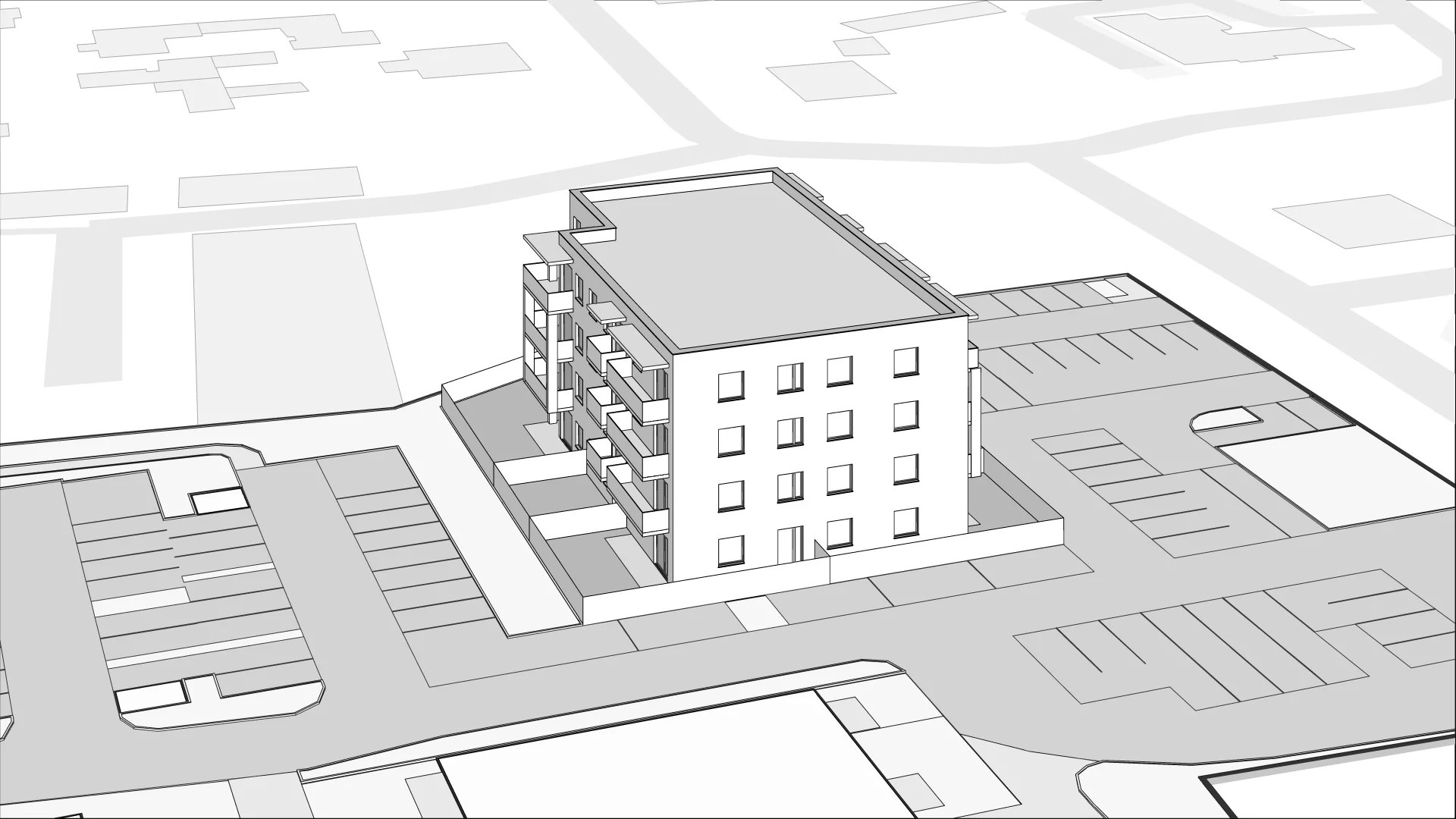Wirtualna makieta 3D mieszkania 53.3 m², A18