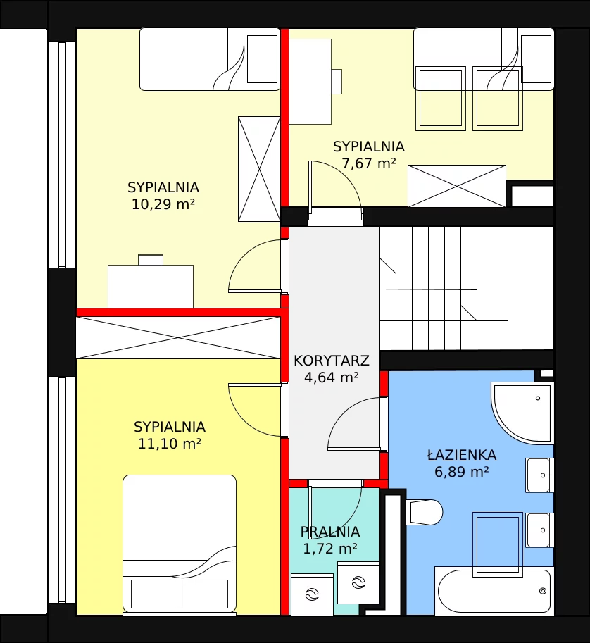 Dom i rezydencja 91,05 m², oferta nr 17A, Osiedle Woodland Houses, Ciemne, ul. Długa/Puszysta