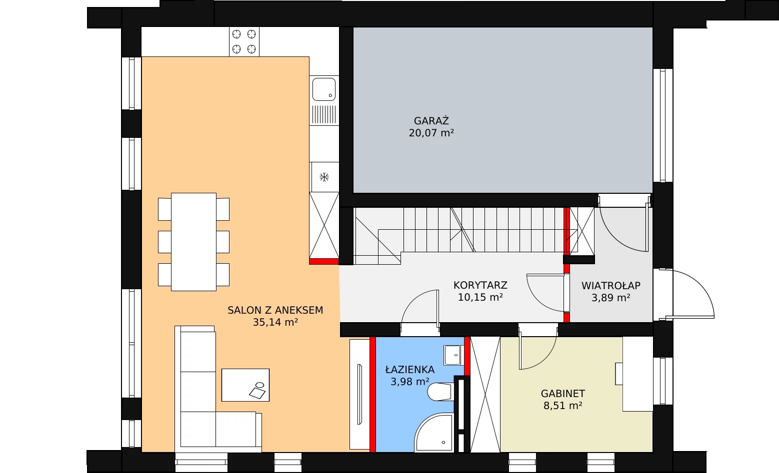 Dom i rezydencja 153,12 m², oferta nr 18A, Osiedle Woodland Houses, Ciemne, ul. Długa/Puszysta