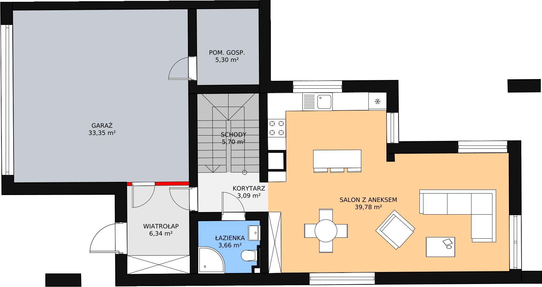 Dom i rezydencja 160,48 m², oferta nr 19B, Osiedle Woodland Houses, Ciemne, ul. Długa/Puszysta