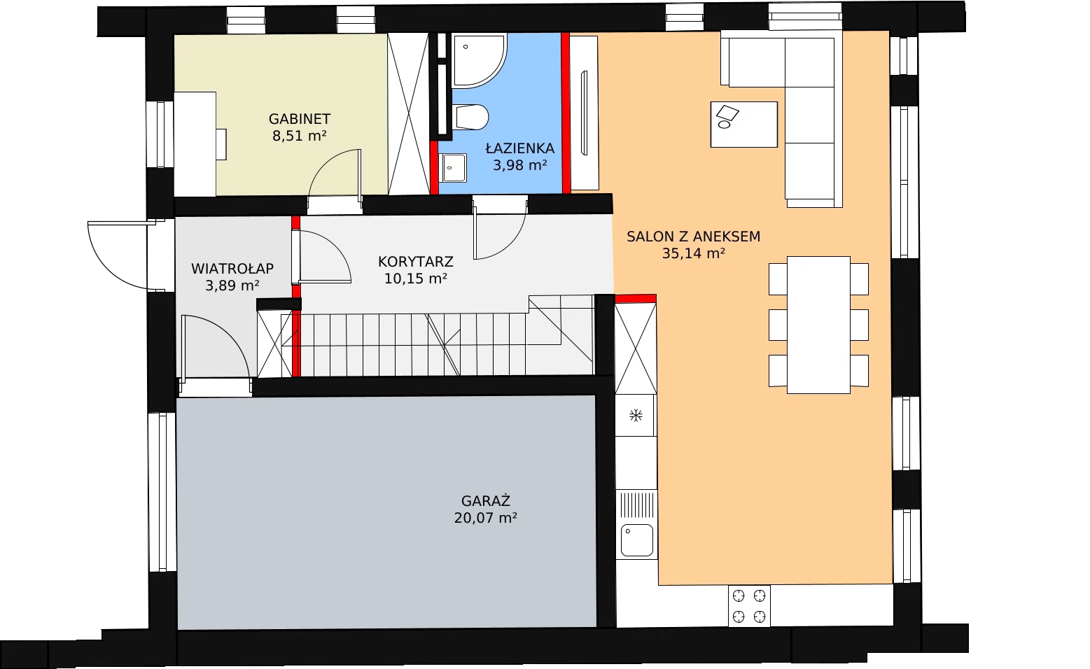 Dom i rezydencja 153,12 m², oferta nr 20A, Osiedle Woodland Houses, Ciemne, ul. Długa/Puszysta