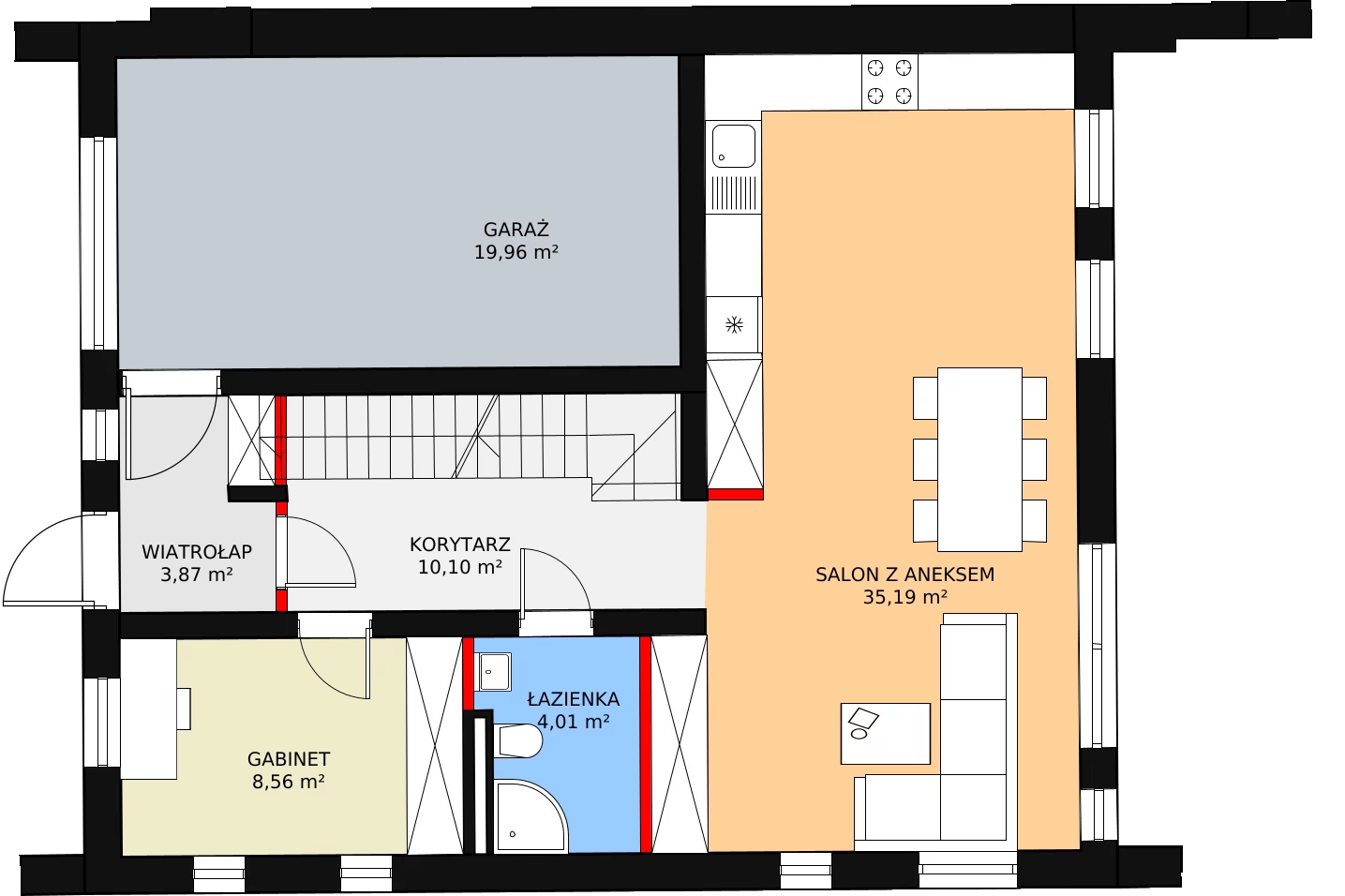 Dom i rezydencja 153,21 m², oferta nr 22B, Osiedle Woodland Houses, Ciemne, ul. Długa/Puszysta