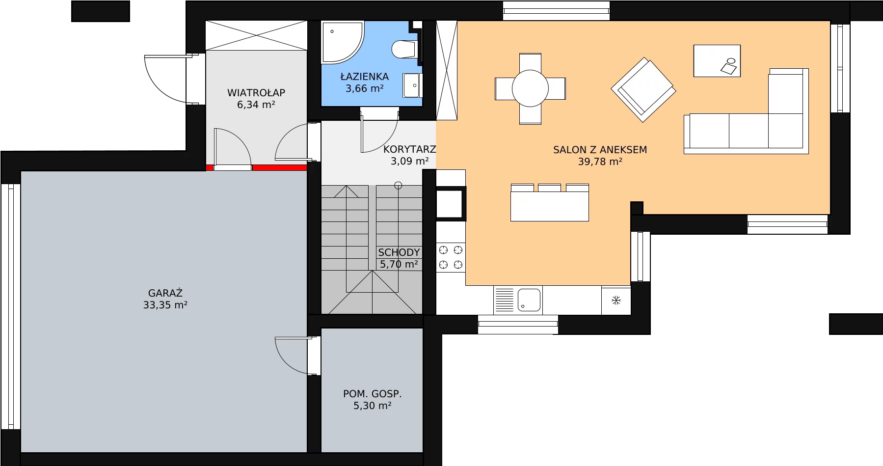 Dom i rezydencja 160,48 m², oferta nr 25A, Osiedle Woodland Houses, Ciemne, ul. Długa/Puszysta