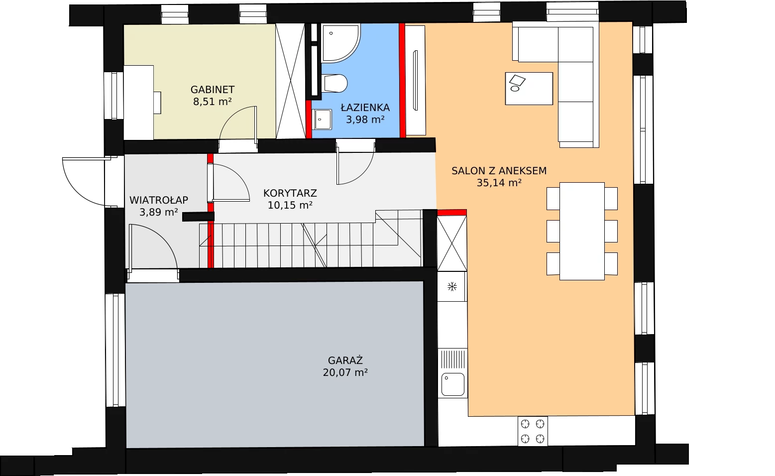 Dom i rezydencja 150,17 m², oferta nr 26A, Osiedle Woodland Houses, Ciemne, ul. Długa/Puszysta