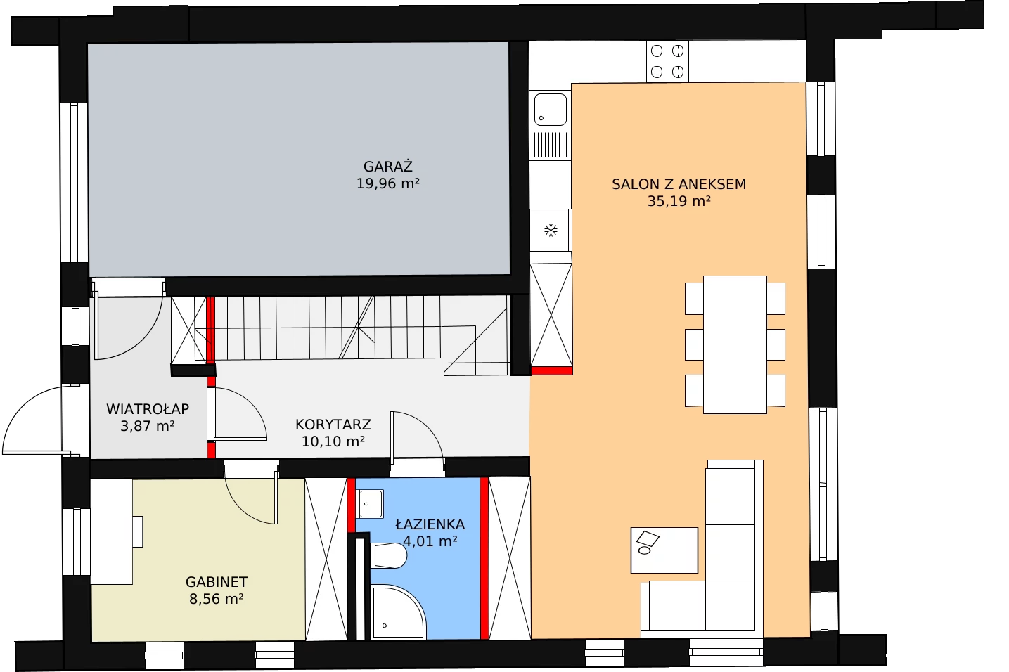 Dom i rezydencja 150,25 m², oferta nr 28B, Osiedle Woodland Houses, Ciemne, ul. Długa/Puszysta