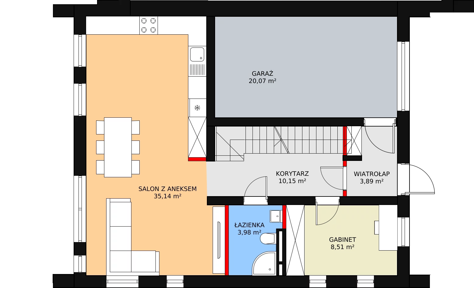 Dom i rezydencja 151,58 m², oferta nr 33A, Osiedle Woodland Houses, Ciemne, ul. Długa/Puszysta