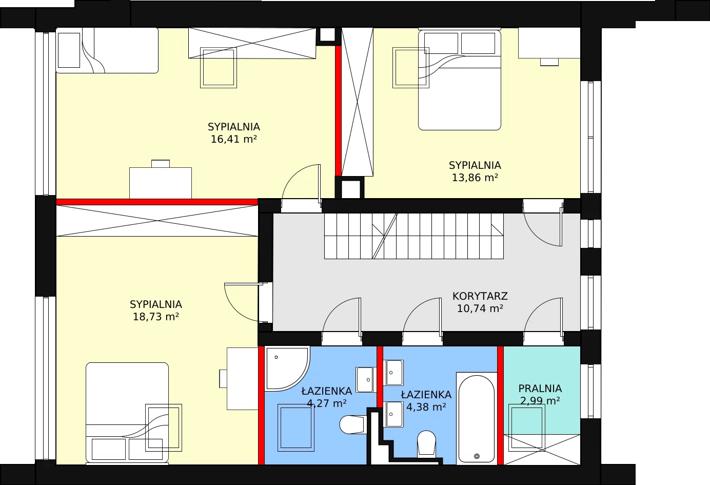 Dom i rezydencja 151,58 m², oferta nr 33A, Osiedle Woodland Houses, Ciemne, ul. Długa/Puszysta