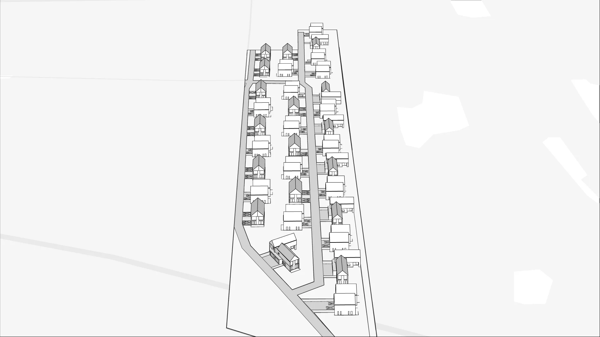 Wirtualna makieta 3D inwestycji Osiedle Woodland Houses