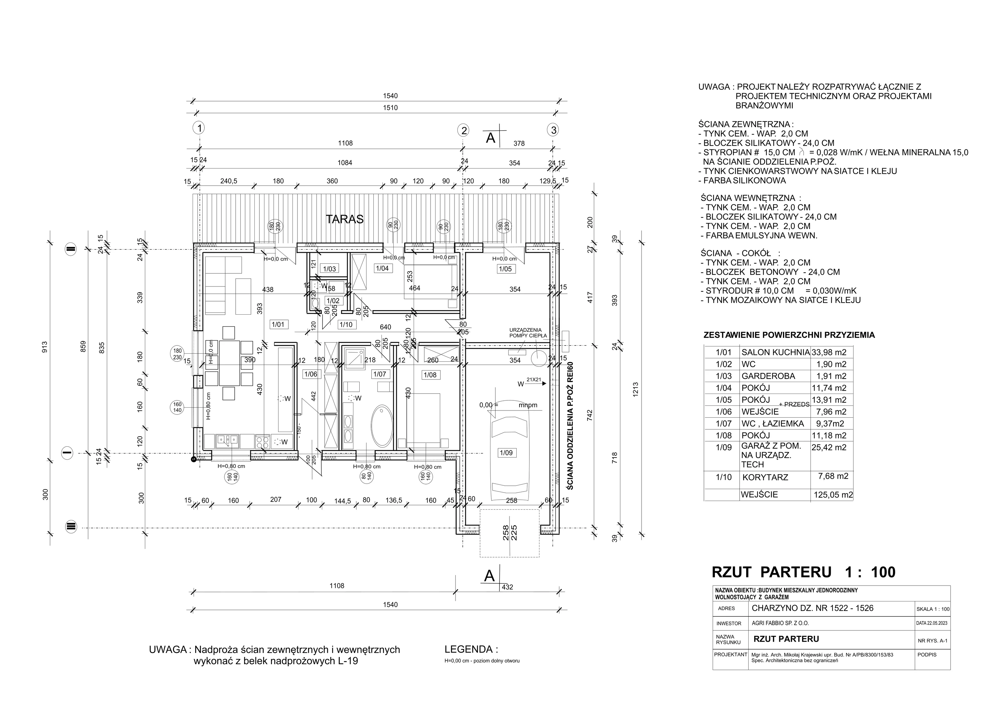 Dom 125,05 m², oferta nr 1526, Zielone Osiedle, Charzyno, 7u