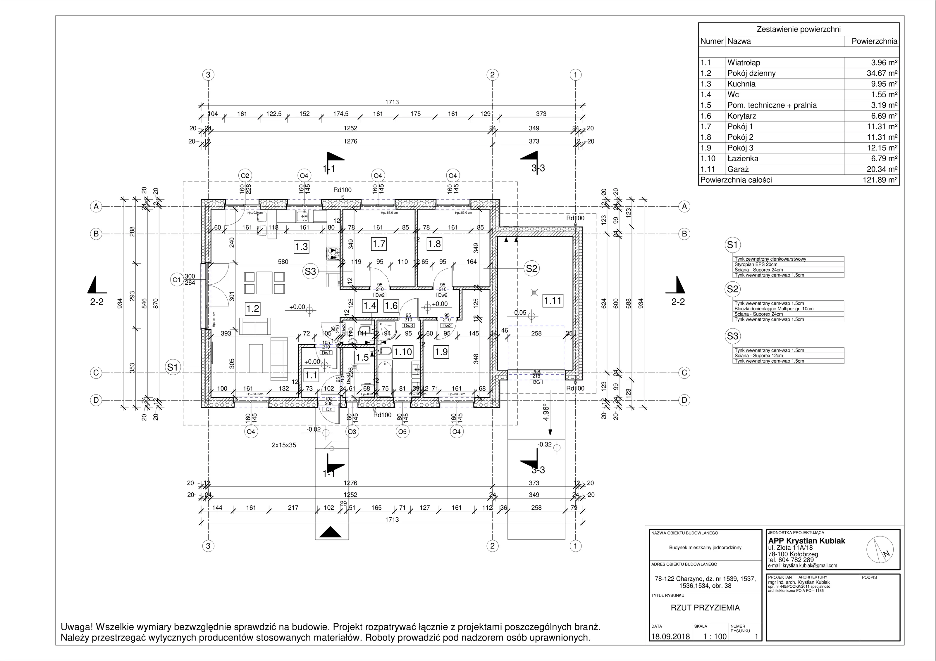 Dom 121,89 m², oferta nr 1537, Zielone Osiedle, Charzyno, 7u