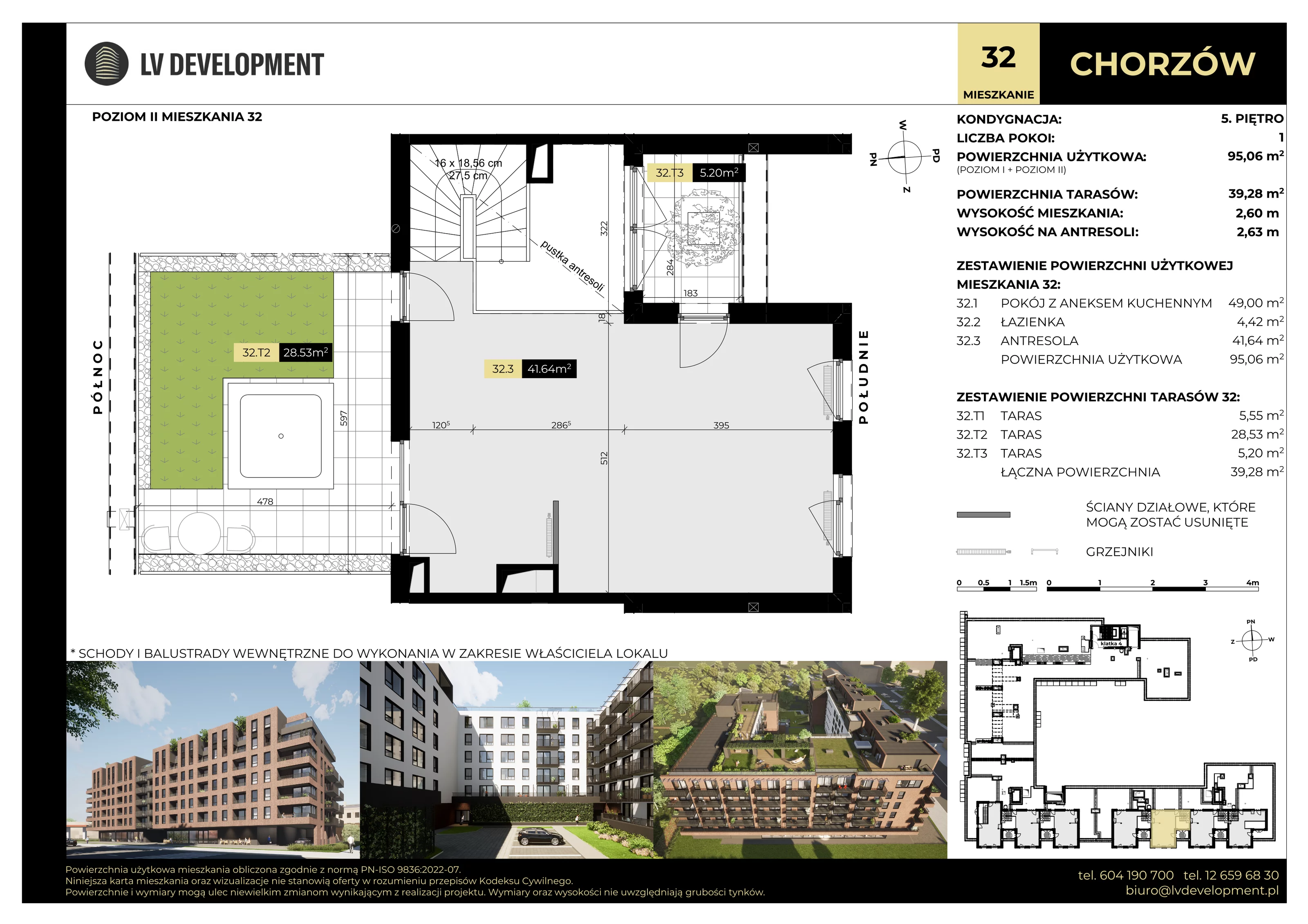 1 pokój, apartament 95,06 m², piętro 5, oferta nr M.32, Tarasy Śląskie, Chorzów, Chorzów II, 3 Maja