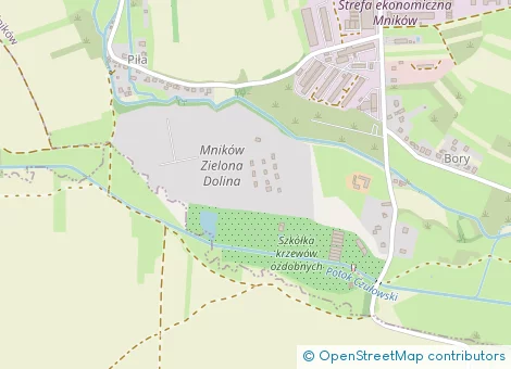 Lokalizacja inwestycji Mników Zielona Dolina - Etap IV