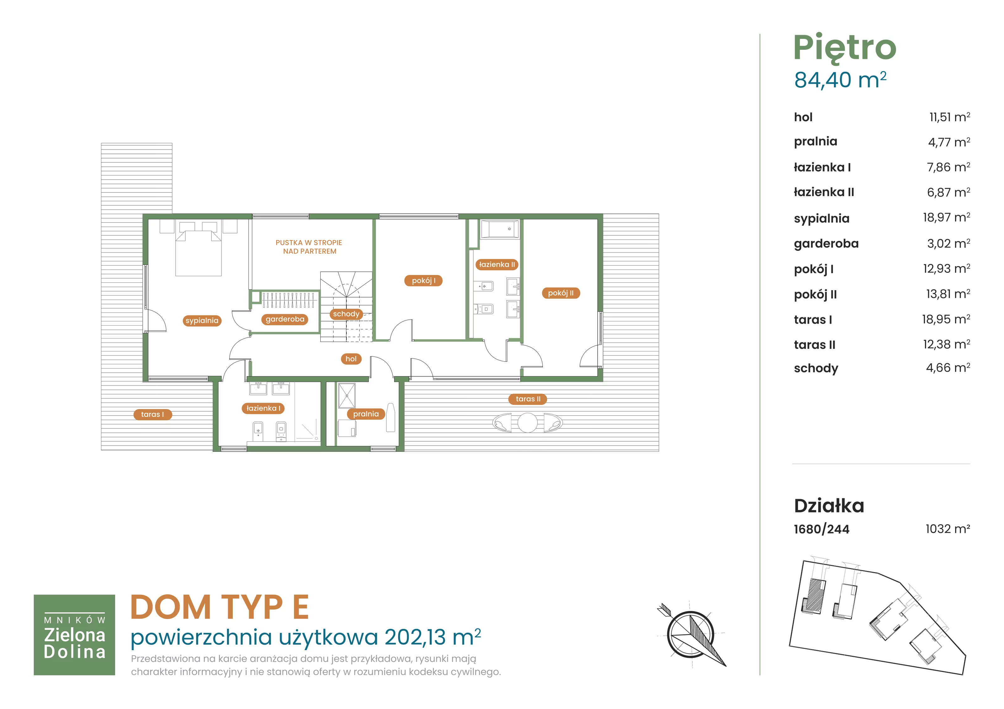 Dom 202,13 m², oferta nr 1680/244, Mników Zielona Dolina, Mników