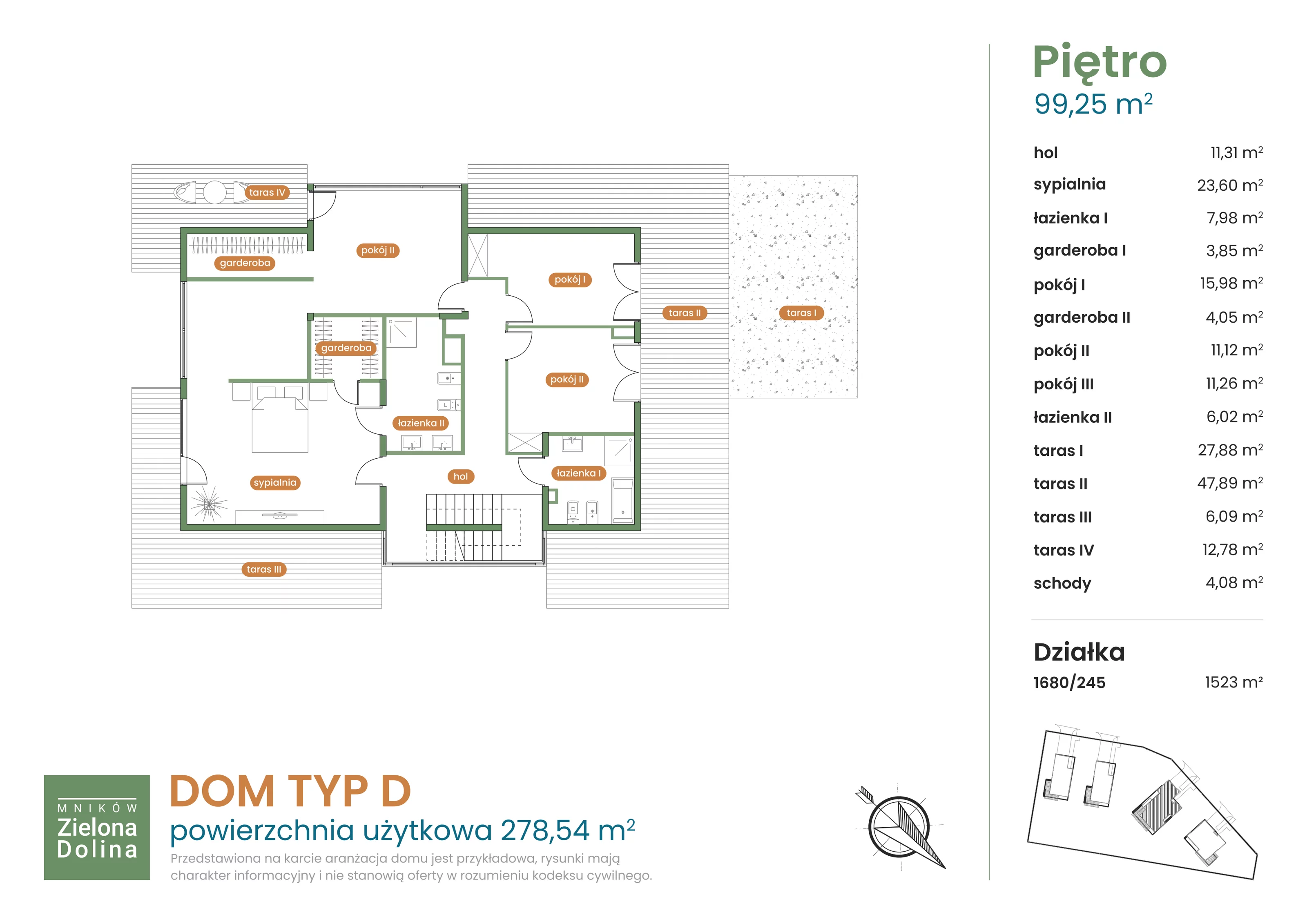 Dom 278,54 m², oferta nr 1680/245, Mników Zielona Dolina, Mników