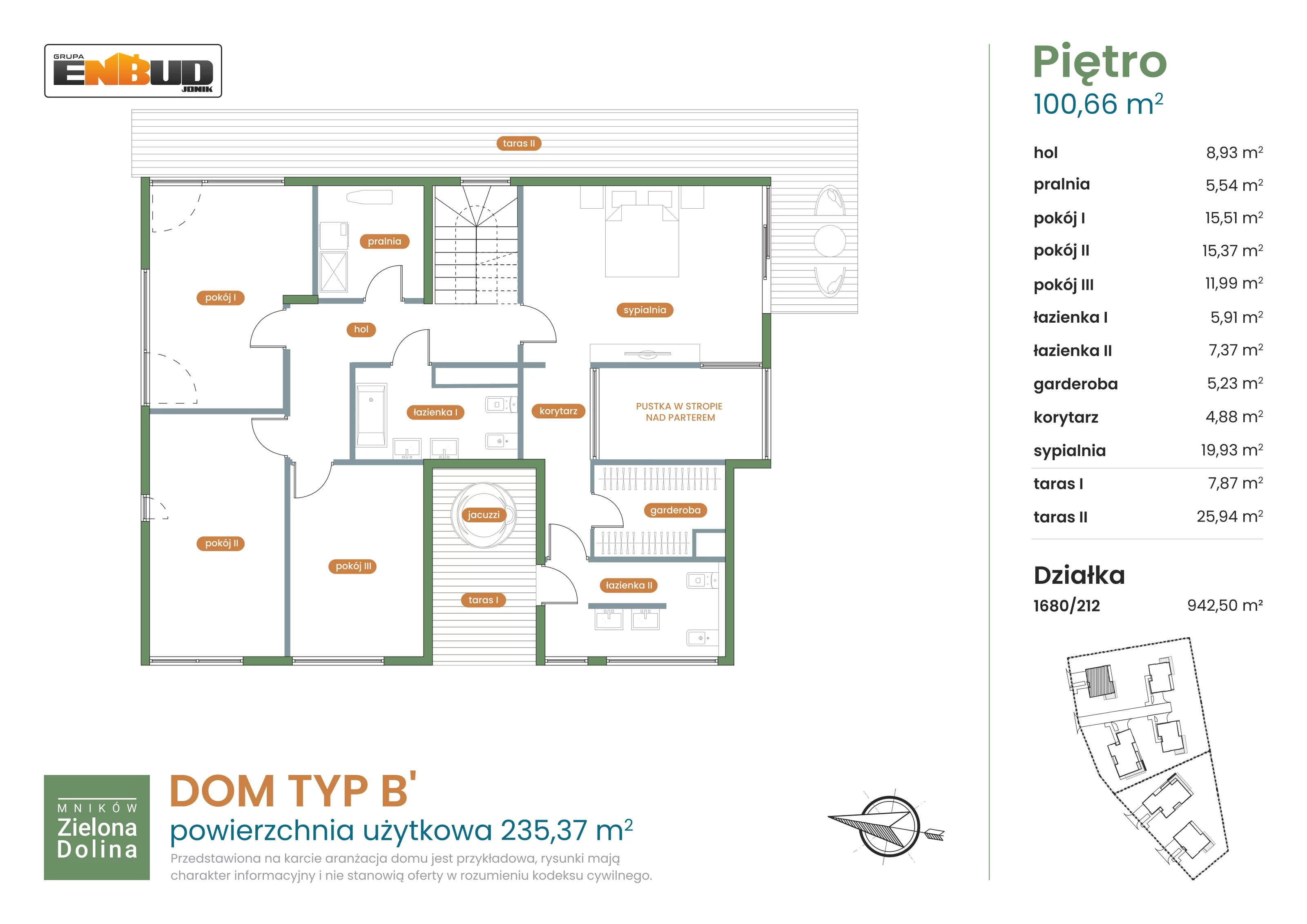 Dom 235,37 m², oferta nr 1680/212, Mników Zielona Dolina - Etap IV, Mników