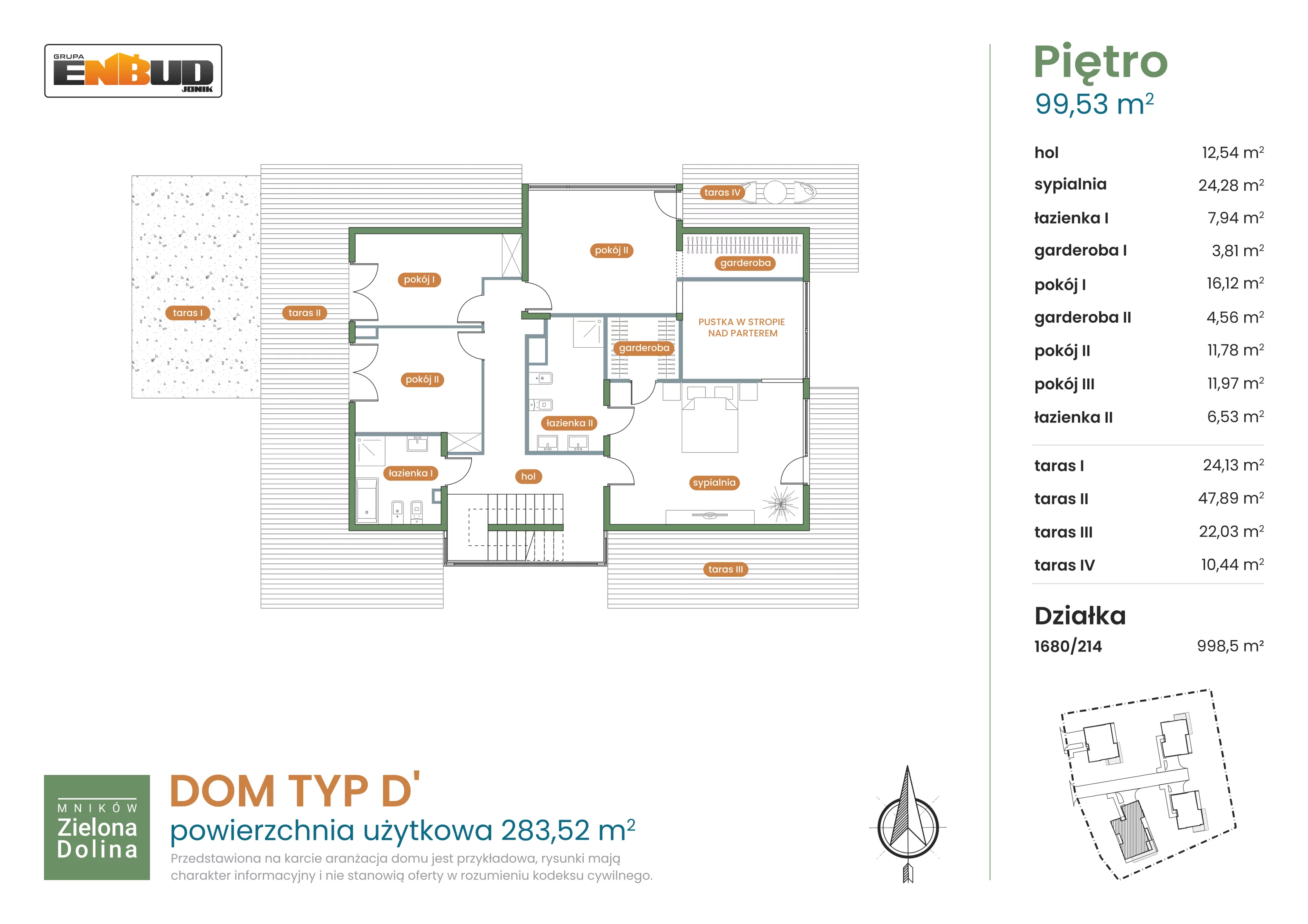 Dom 283,52 m², oferta nr 1680/214, Mników Zielona Dolina - Etap IV, Mników