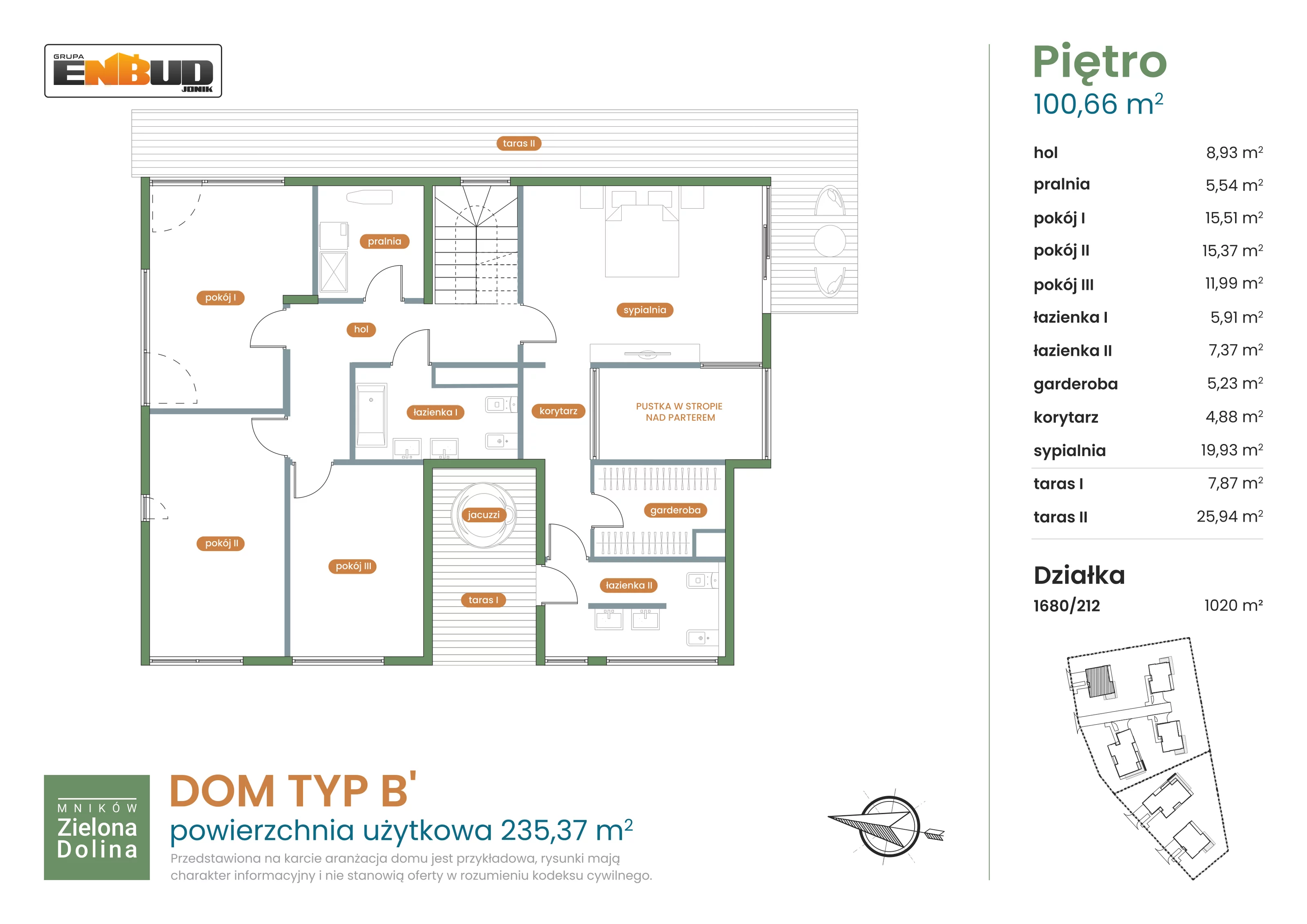 Dom i rezydencja 235,37 m², oferta nr 1680/212, Mników Zielona Dolina - Etap IV, Mników