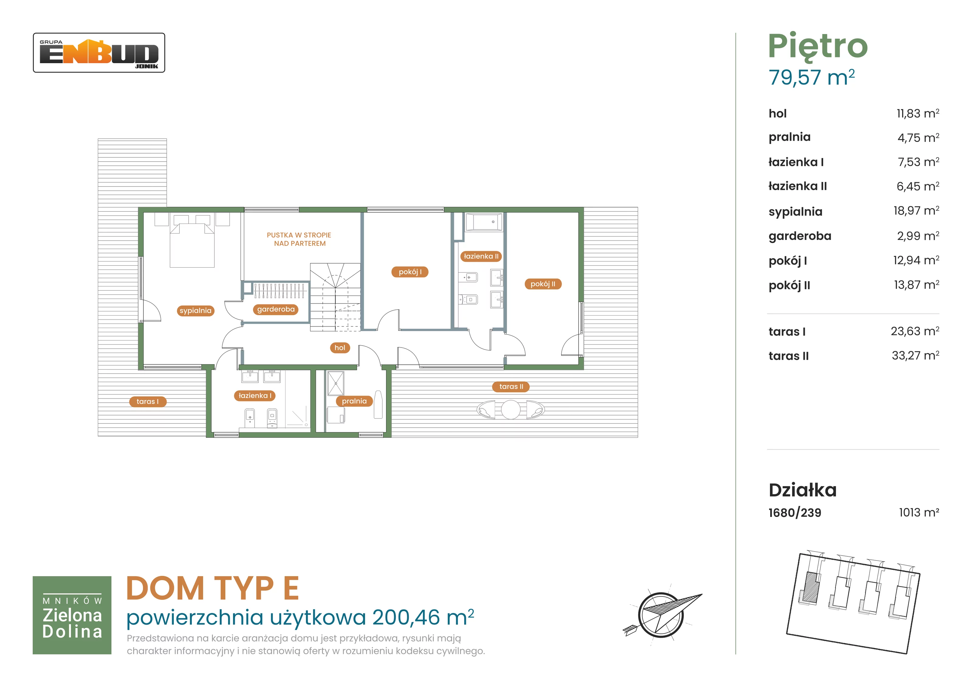 Dom i rezydencja 200,46 m², oferta nr 1680/239, Mników Zielona Dolina - Etap IV, Mników