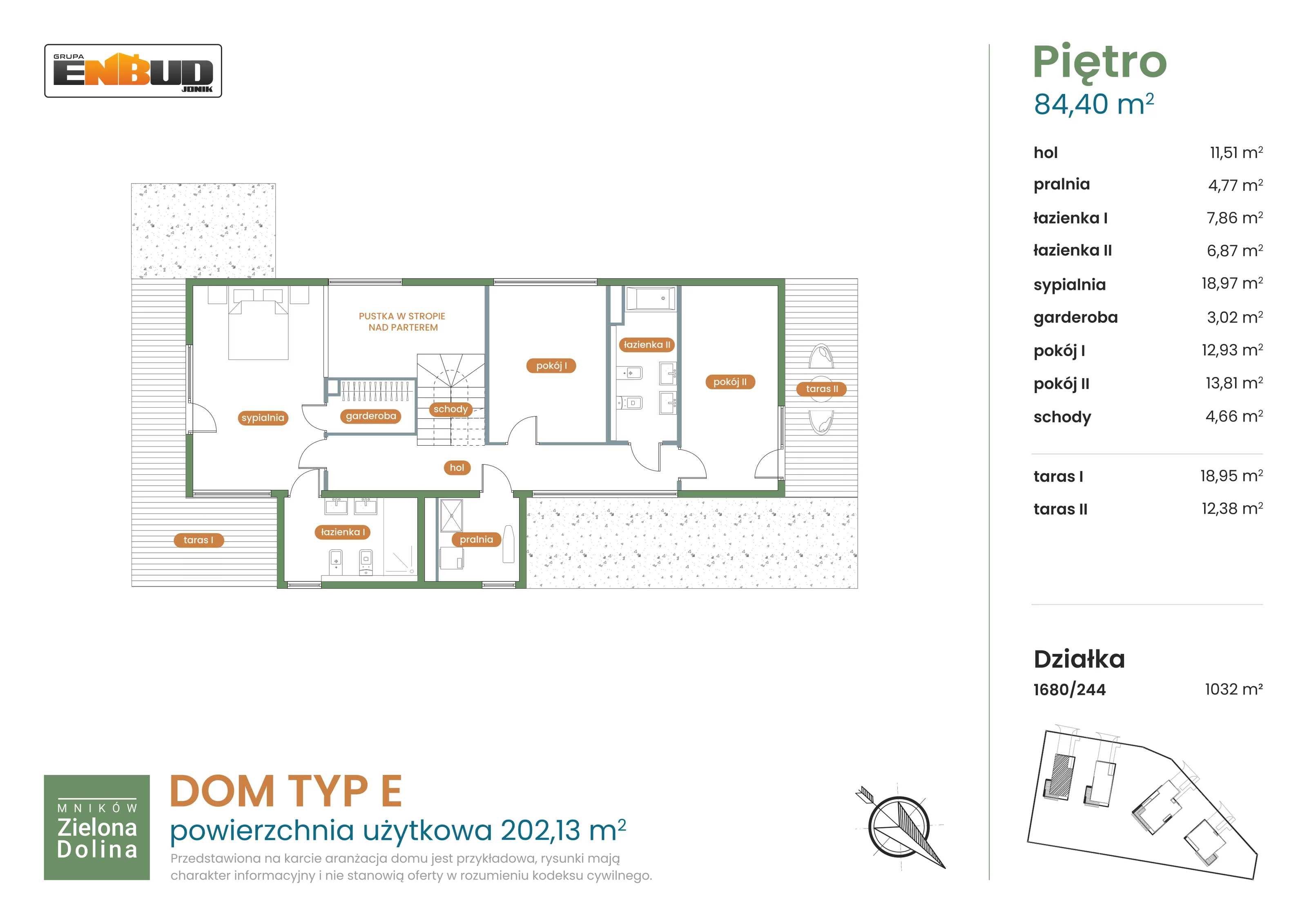 Dom 202,13 m², oferta nr 1680/244, Mników Zielona Dolina, Mników