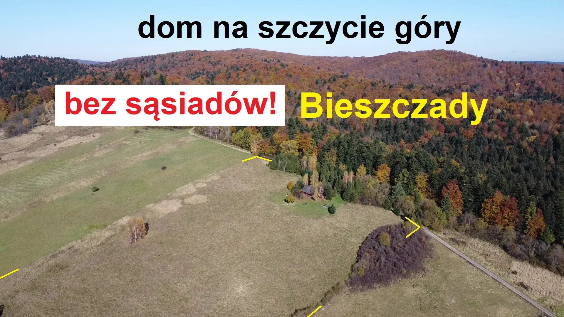 na sprzedaż dom na szczycie góry bez sąsiadów Bieszczad