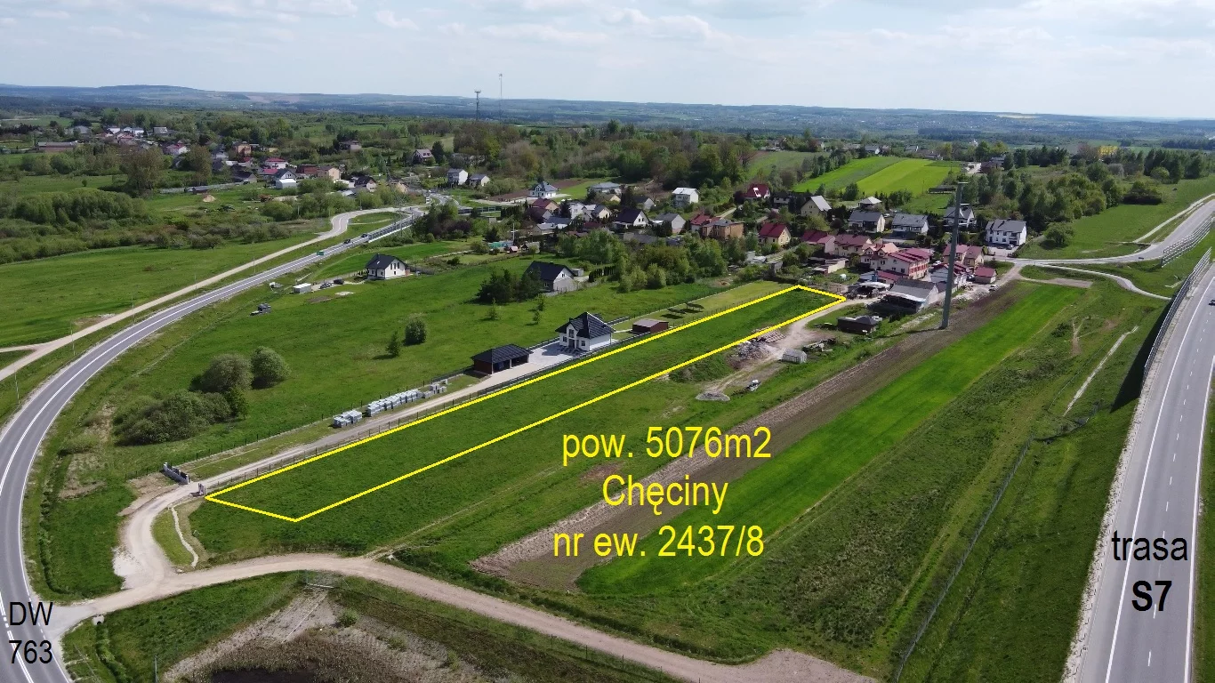 Działka 5 076,00 m², oferta nr , 9615663, Chęciny