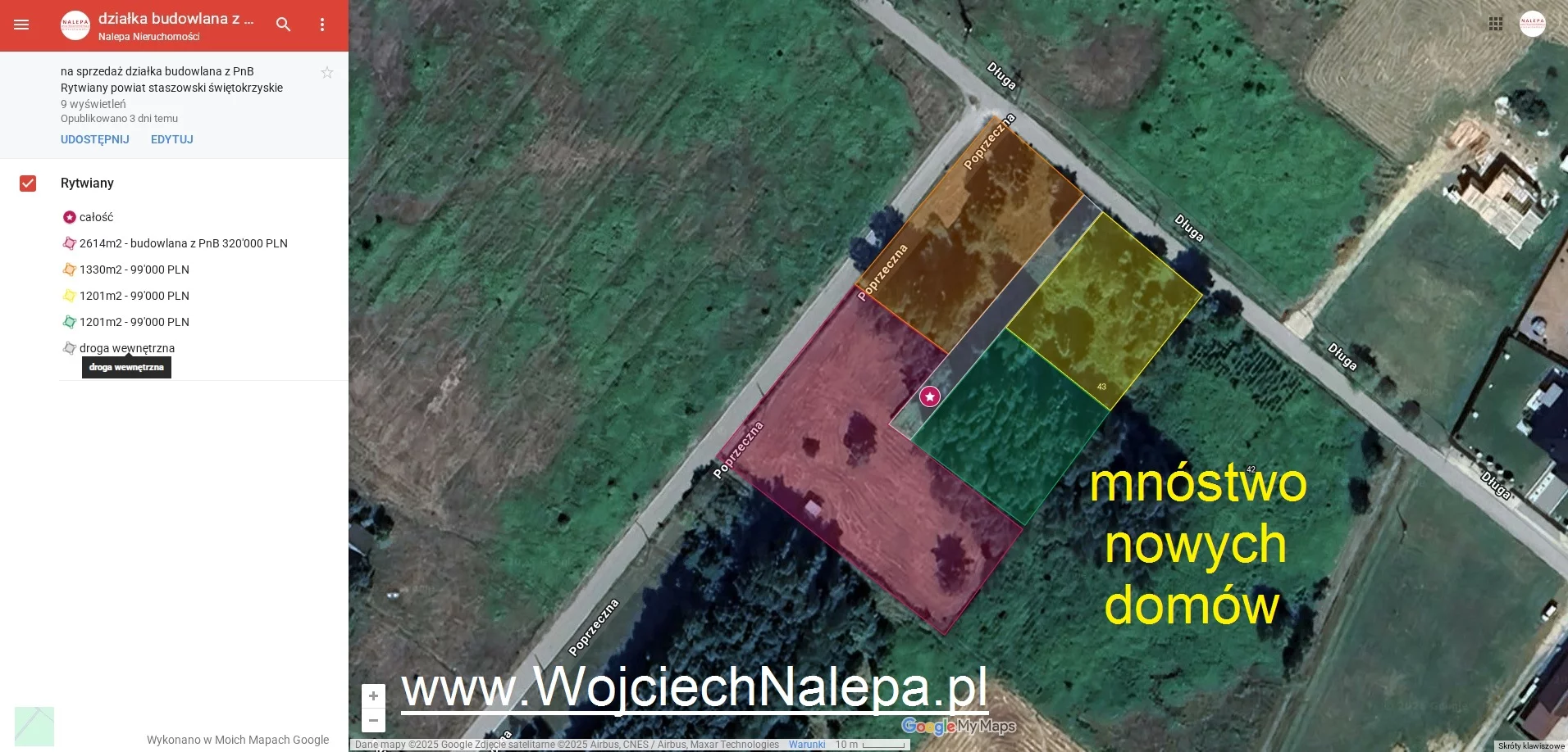 Działka 2 614,00 m², oferta nr , 10164635, Rytwiany