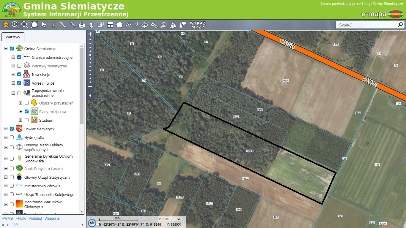 Działka 39 500,00 m², oferta nr , 9758495, Rogawka
