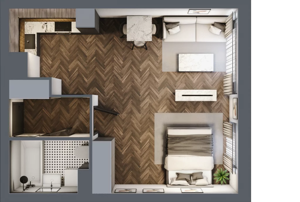 2 pokoje, mieszkanie 40,31 m², parter, oferta nr M80, Osiedle Św. Barbary, Tarnobrzeg, Siarkowiec, ul. Świętej Barbary 9a