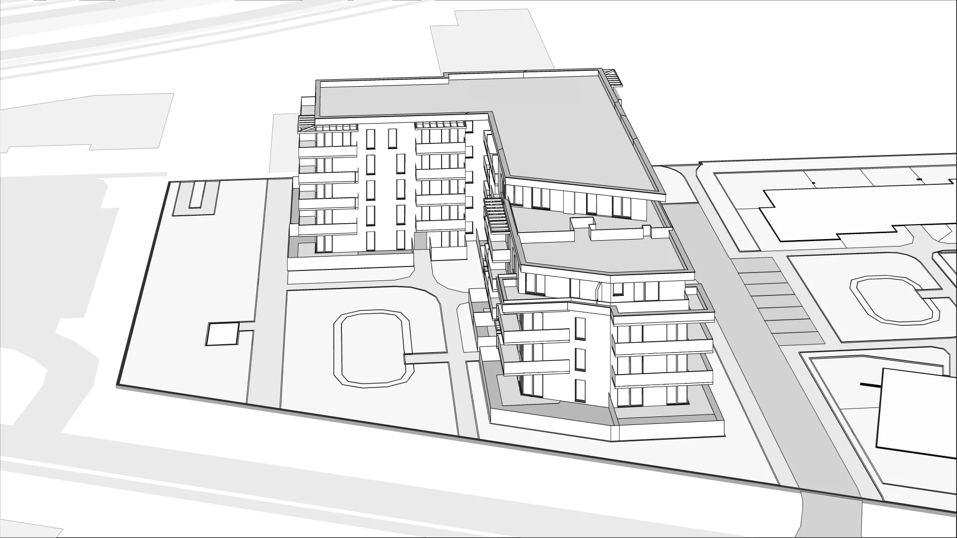 Wirtualna makieta 3D mieszkania 45.83 m², B1/43
