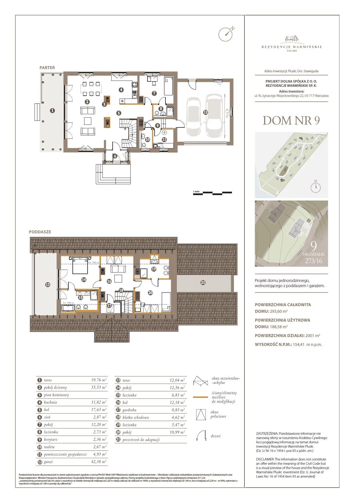 Dom 188,58 m², oferta nr 9, Rezydencje Warmińskie, Pluski, ul. Polna