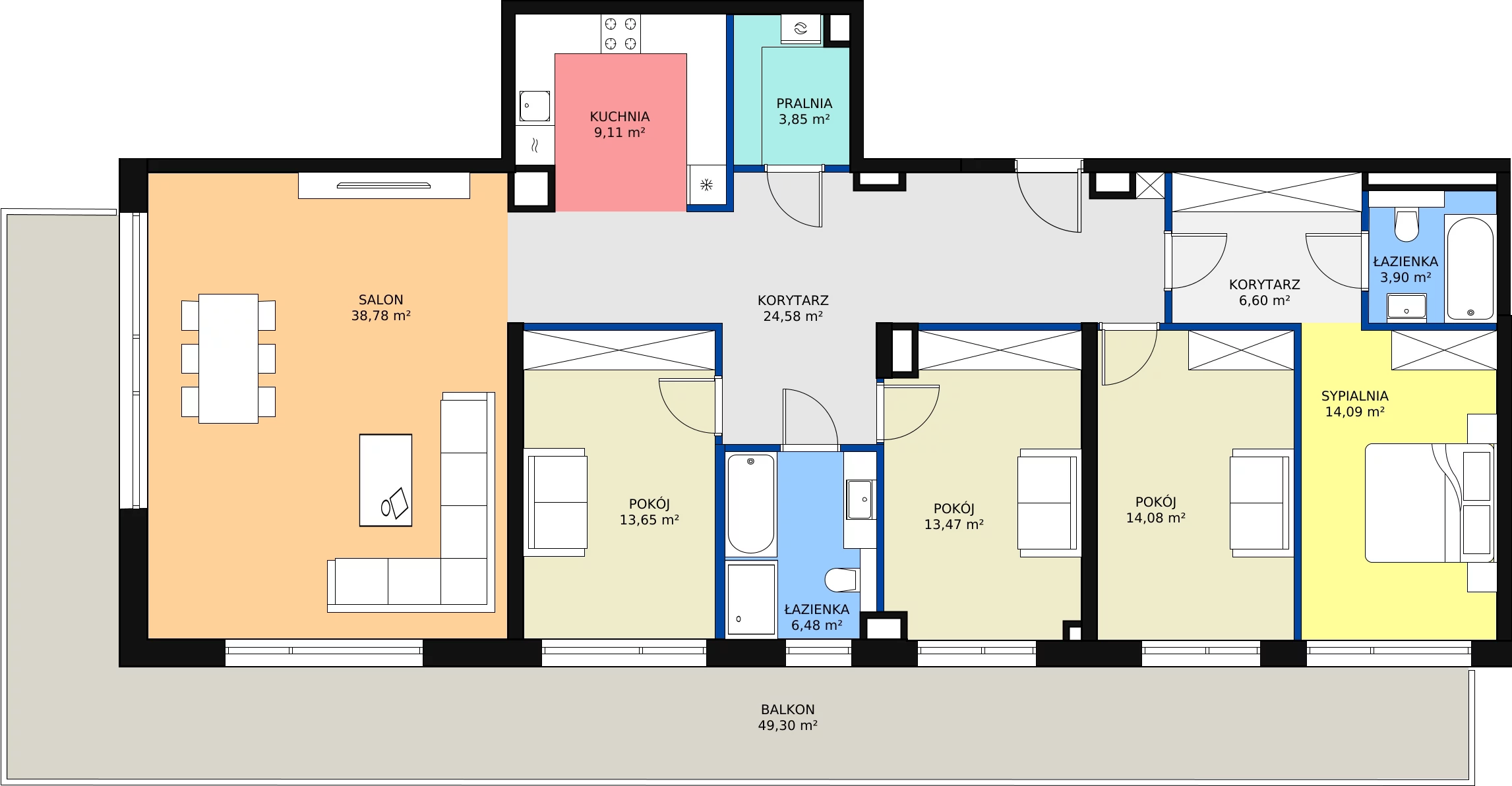 Zalety apartamentu 148.59 m², B/202