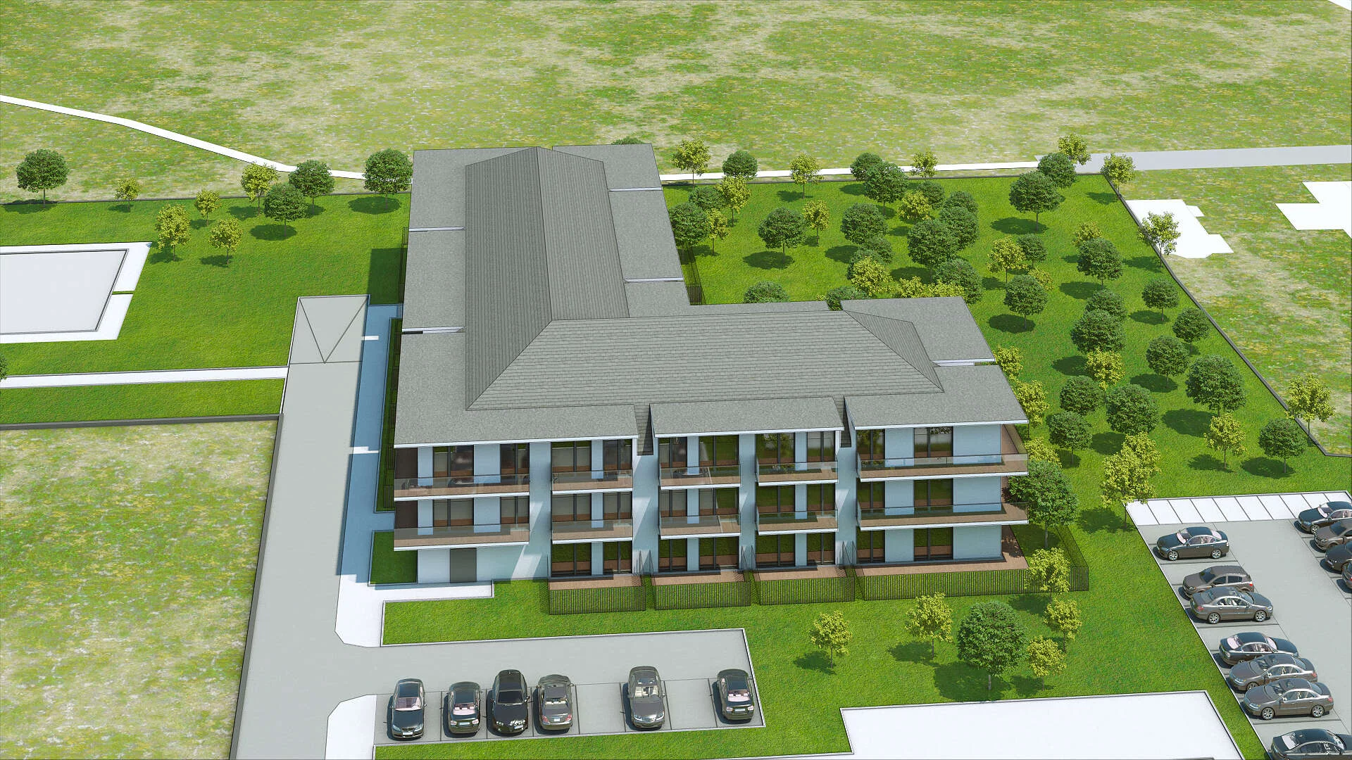 Wirtualna makieta 3D apartamentu 41.4 m², C/107