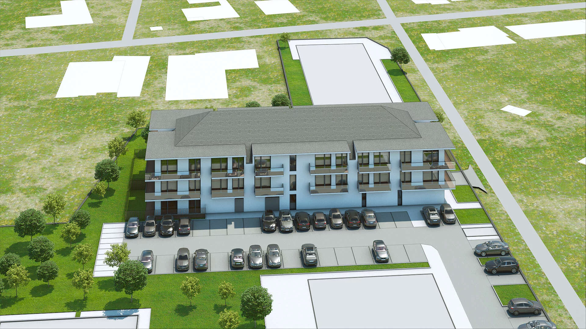 Wirtualna makieta 3D apartamentu 41.87 m², E/206