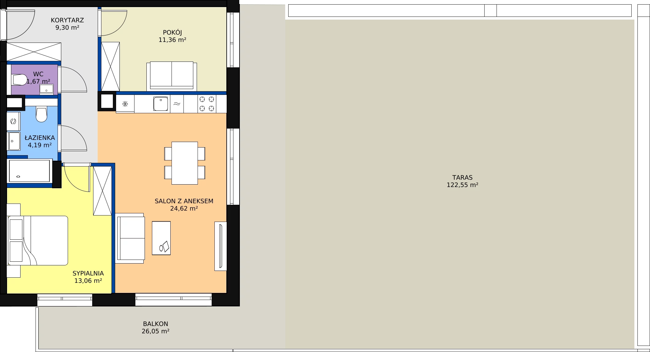 Zalety apartamentu 64.18 m², E/209
