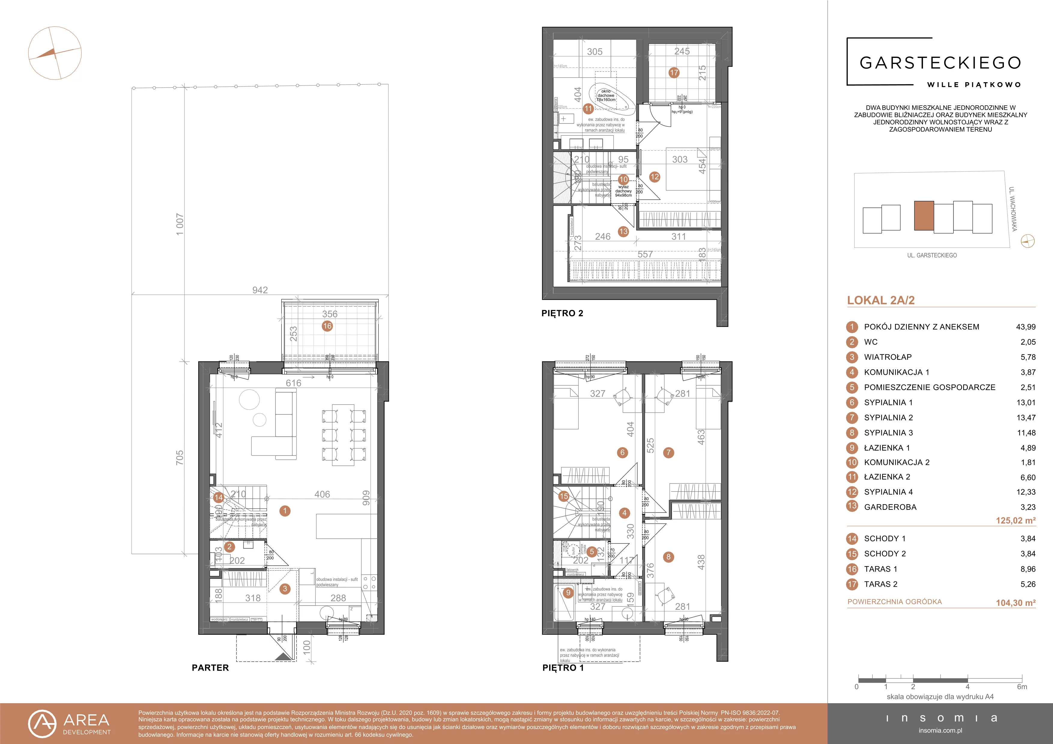 Dom 125,02 m², oferta nr 2A/2, Garsteckiego - Wille Piątkowo, Poznań, Piątkowo, Piątkowo, ul. Garsteckiego 2