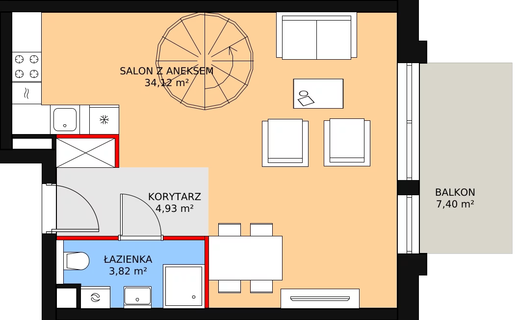 Apartament inwestycyjny 70,87 m², piętro 3, oferta nr A.3.46, Morzlive, Ustronie Morskie, ul. Graniczna 4