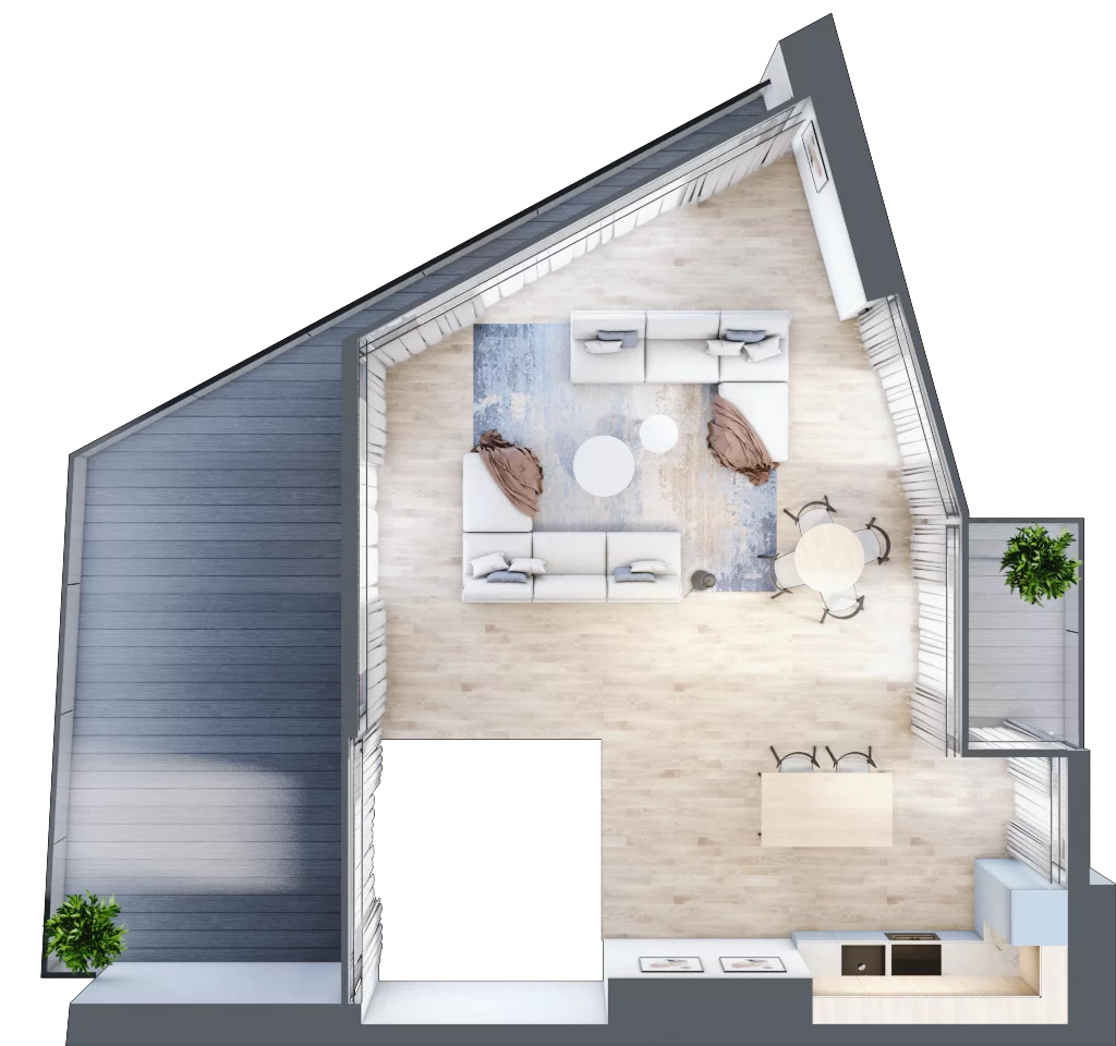 4 pokoje, apartament 100,82 m², parter, oferta nr C/0/1, Cisha, Dziwnów, ul. Kaprala Koniecznego 3