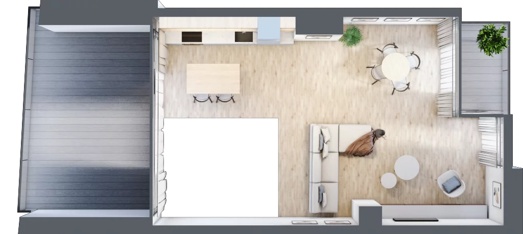 3 pokoje, apartament 79,91 m², parter, oferta nr C.0.2, Cisha, Dziwnów, ul. Kaprala Koniecznego 3