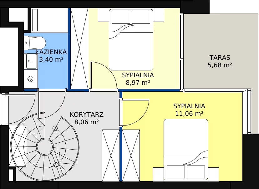 Zalety apartamentu 59.39 m², C/0/4