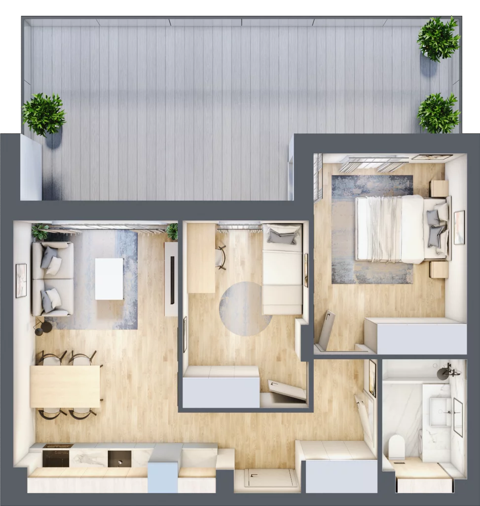 3 pokoje, apartament 50,31 m², parter, oferta nr G29, Piano Park bud. G, Suwałki, Czarnoziem, ul. Witolda "Rotmistrza" Pileckiego